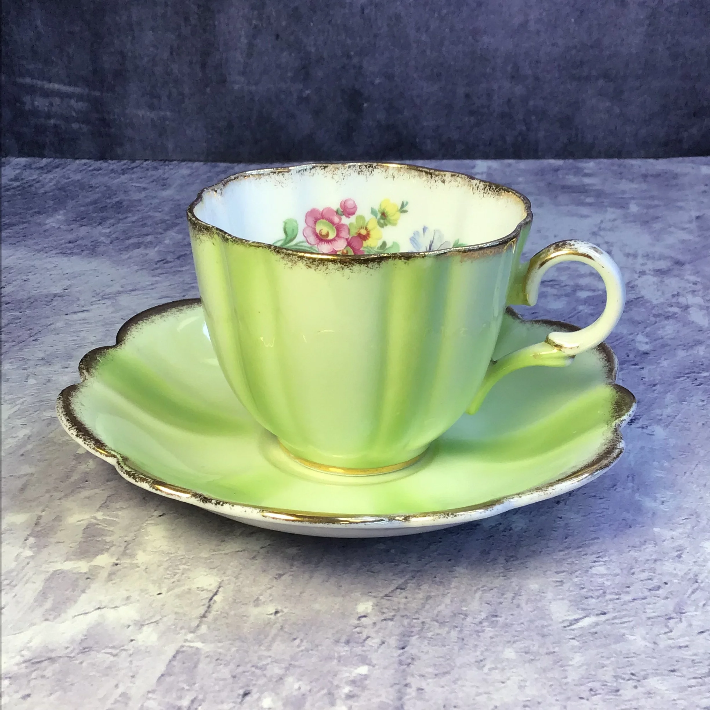 1950s Taylor &amp; Kent Teacup &amp; Saucer
