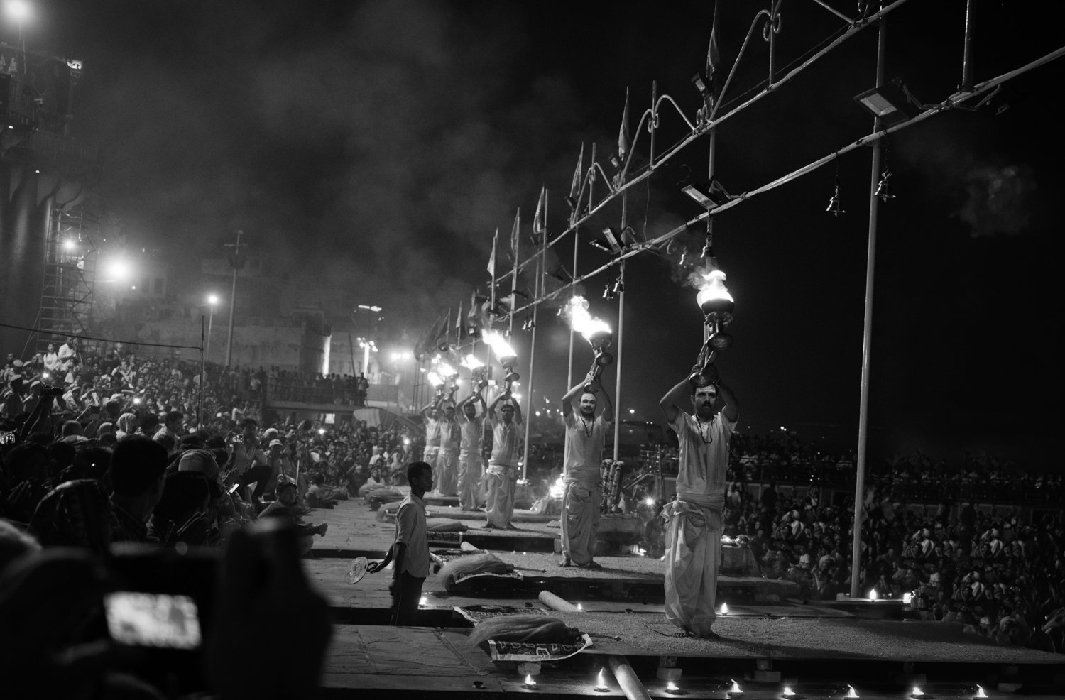 EVENING PRAYERS (ARTI) OFFERED TO DIVINITY OF GANGES RIVER –
VARANASI, INDIA 2018