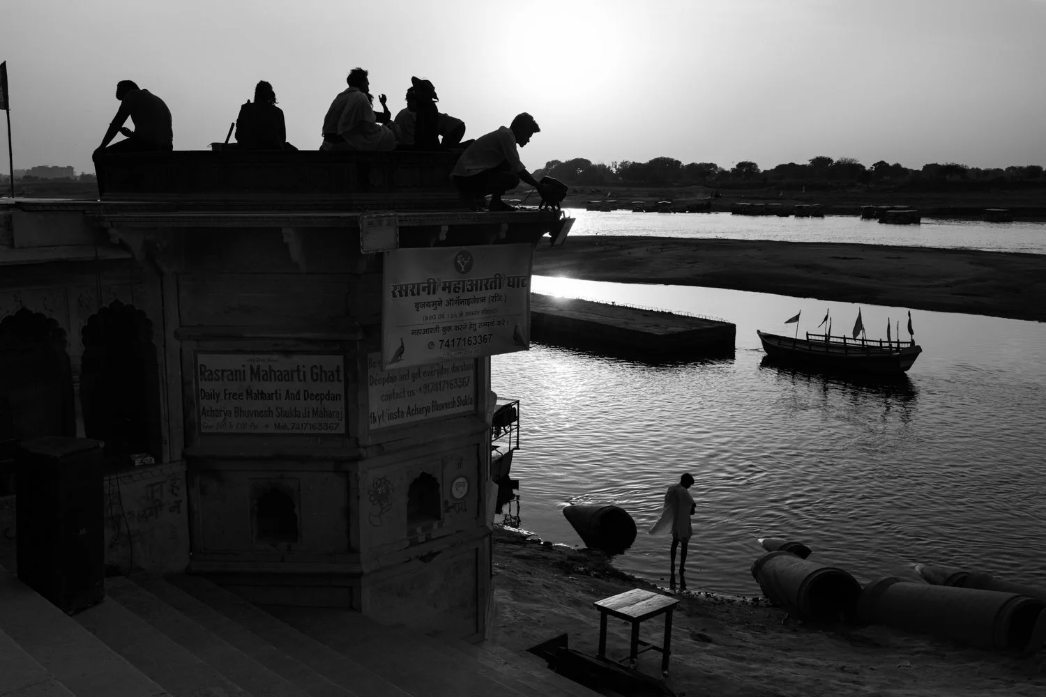 SUNSET ON YAMUNA RIVER – VRINDAVAN, INDIA 2024