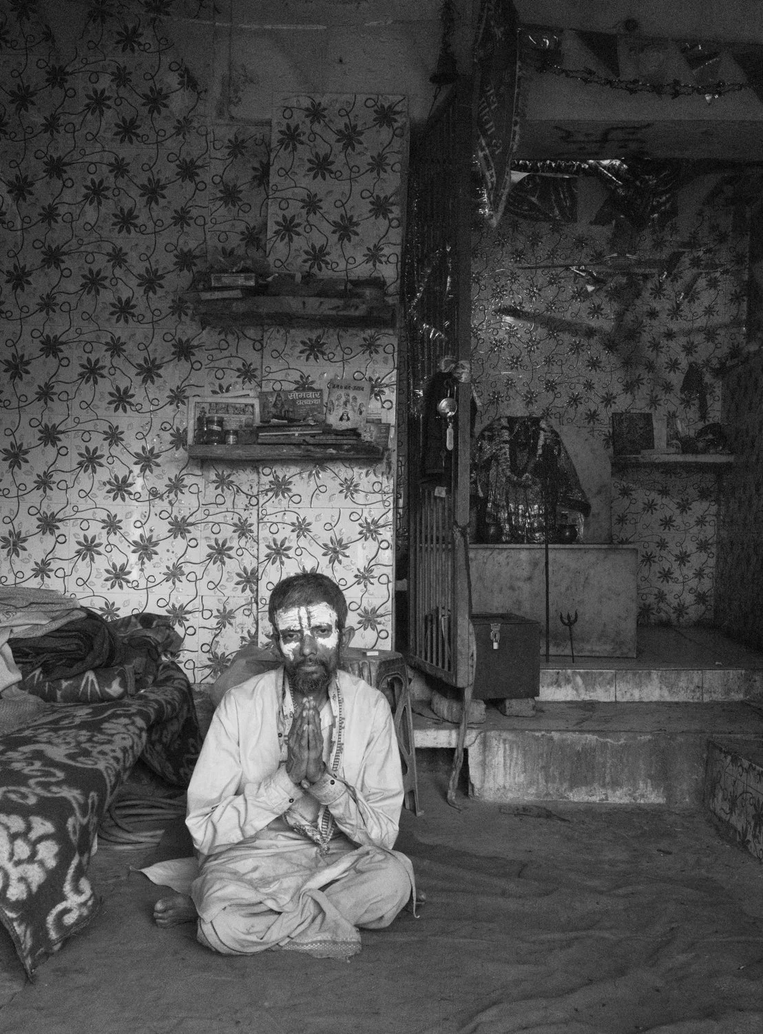 PRIEST AT SMALL KALI TEMPLE – VRINDAVAN, INDIA 2024