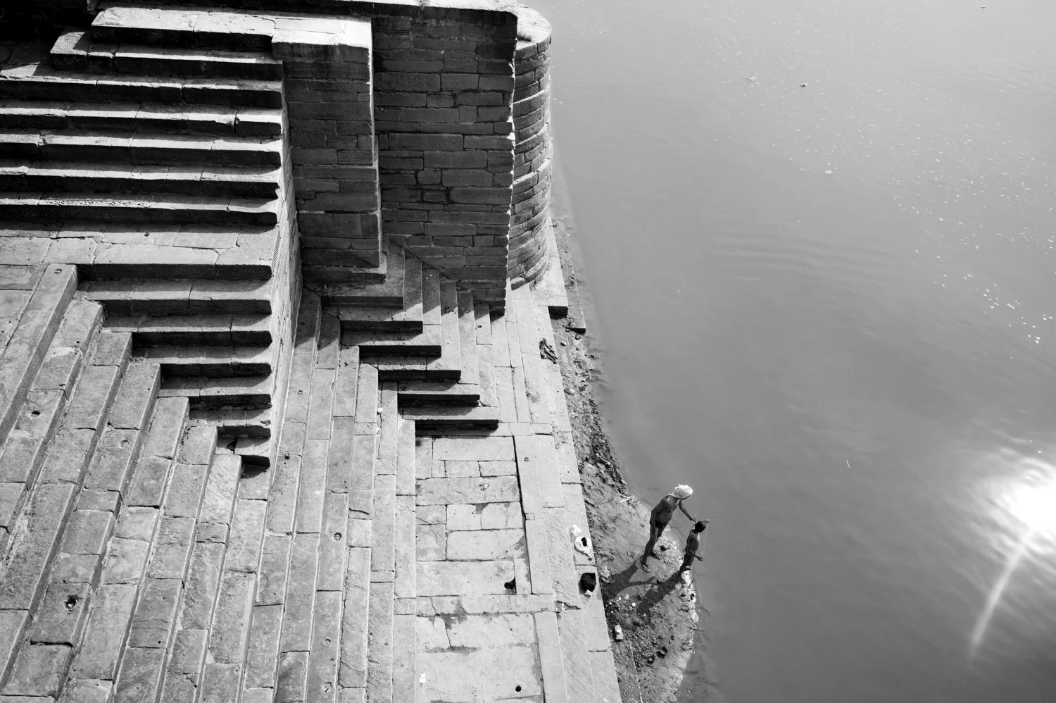 FATHER AND SON AT RAMNAGAR FORT – VARANASI, INDIA 2019