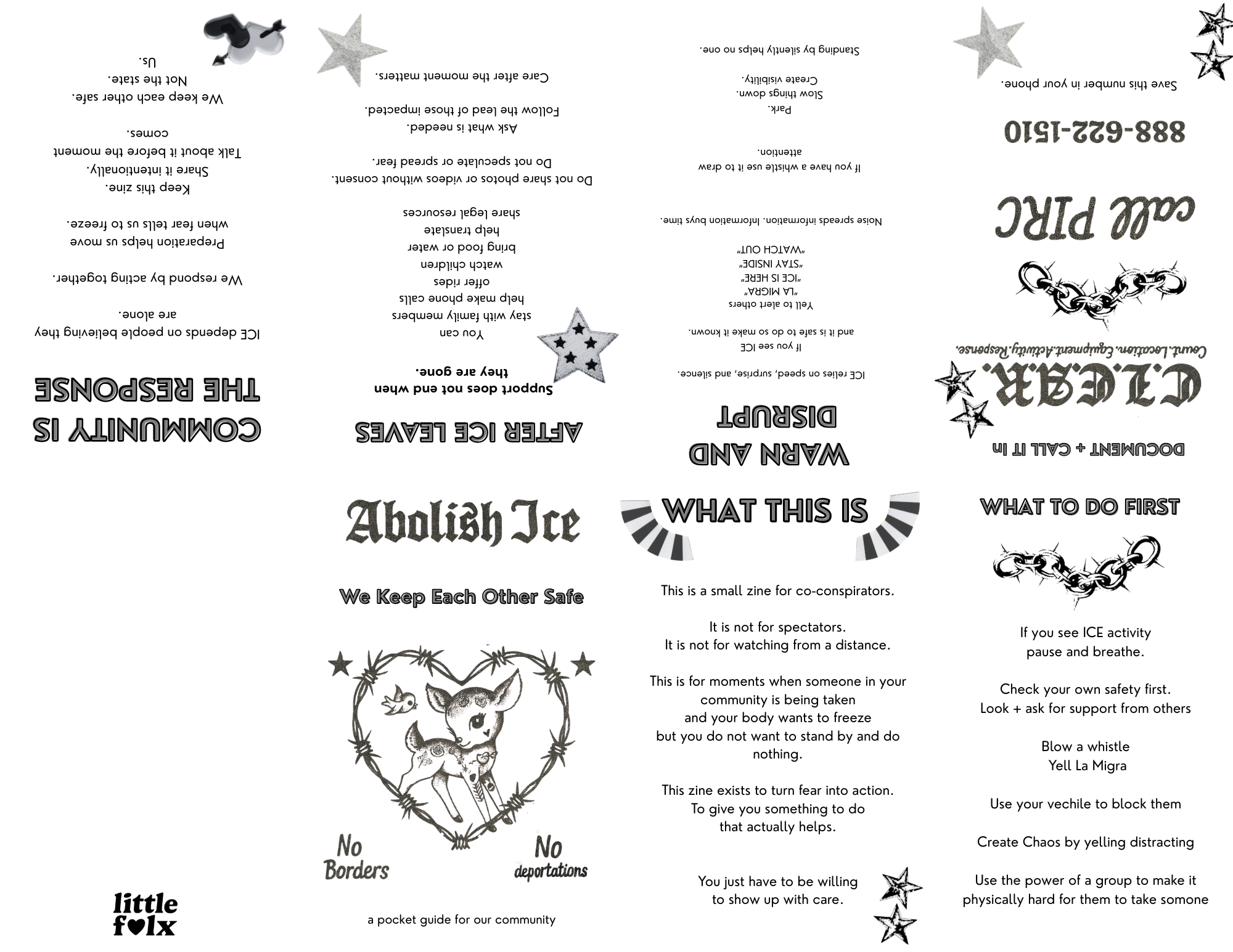 Abolish ICE mini Zine