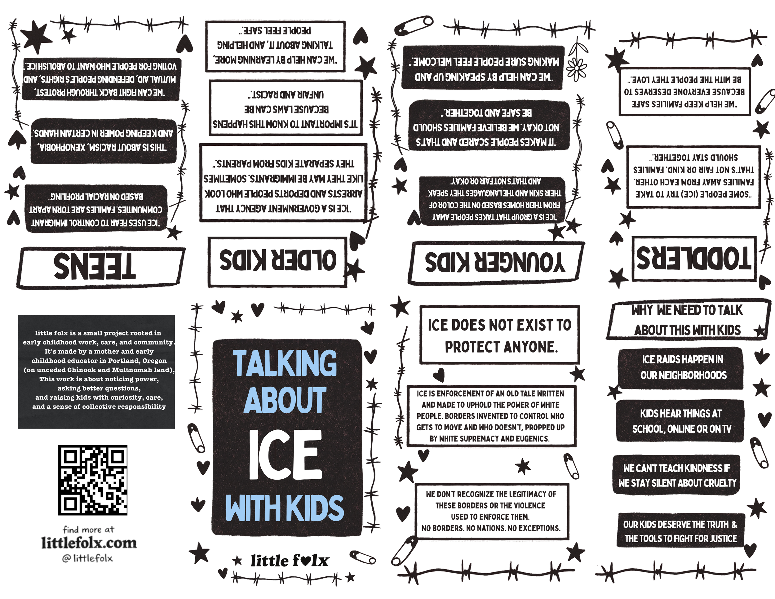 Talking About ICE With Kids | Free Printable Zine