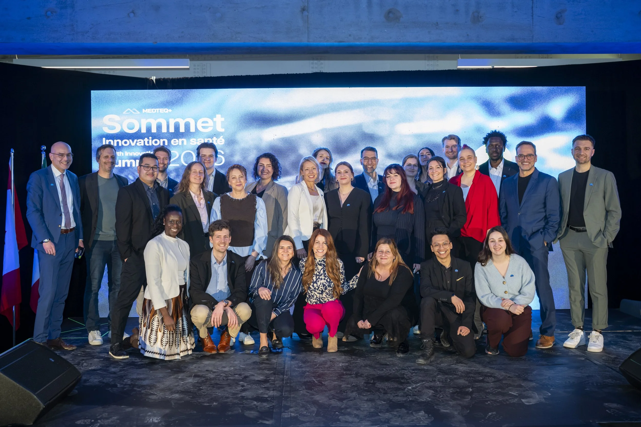 Tout l'équipe du Sommet MEDTEQ+ animé par SPEAK