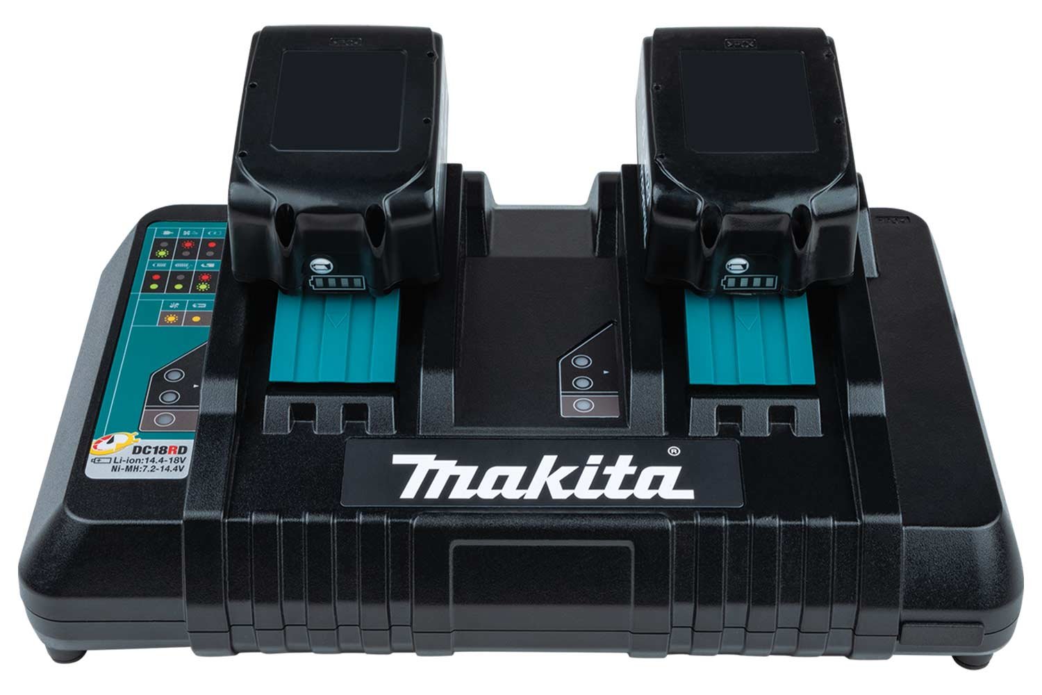 Makita DC18RD 18v Twin Charger and 2 Li-ion Batteries 3ah