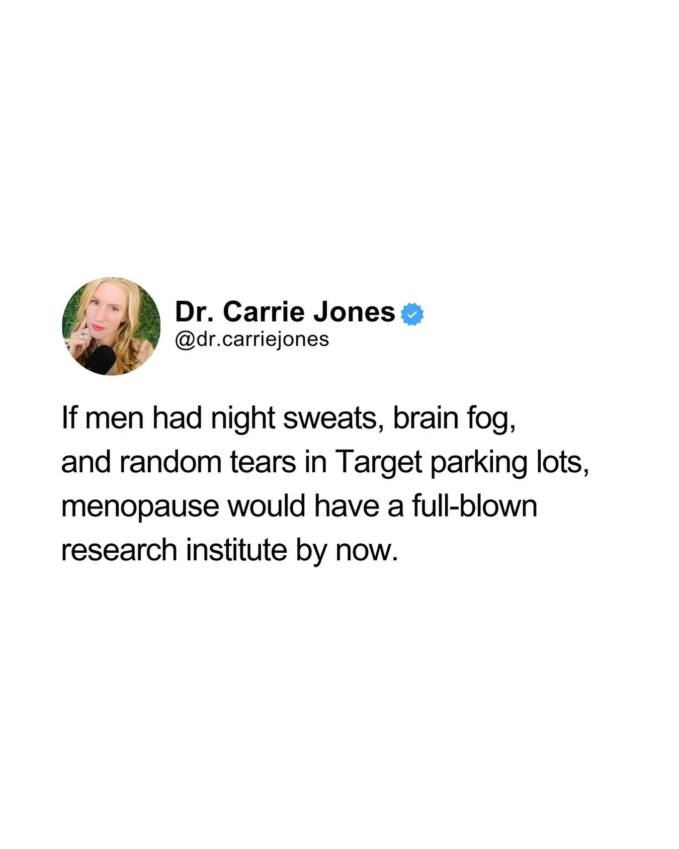 Let&rsquo;s be honest.

If men were suddenly waking up soaked at 3 a.m., losing muscle overnight, and forgetting why they walked into a room, it wouldn&rsquo;t be brushed off as &ldquo;just aging.&rdquo; It would be a medical emergency.

But for wome
