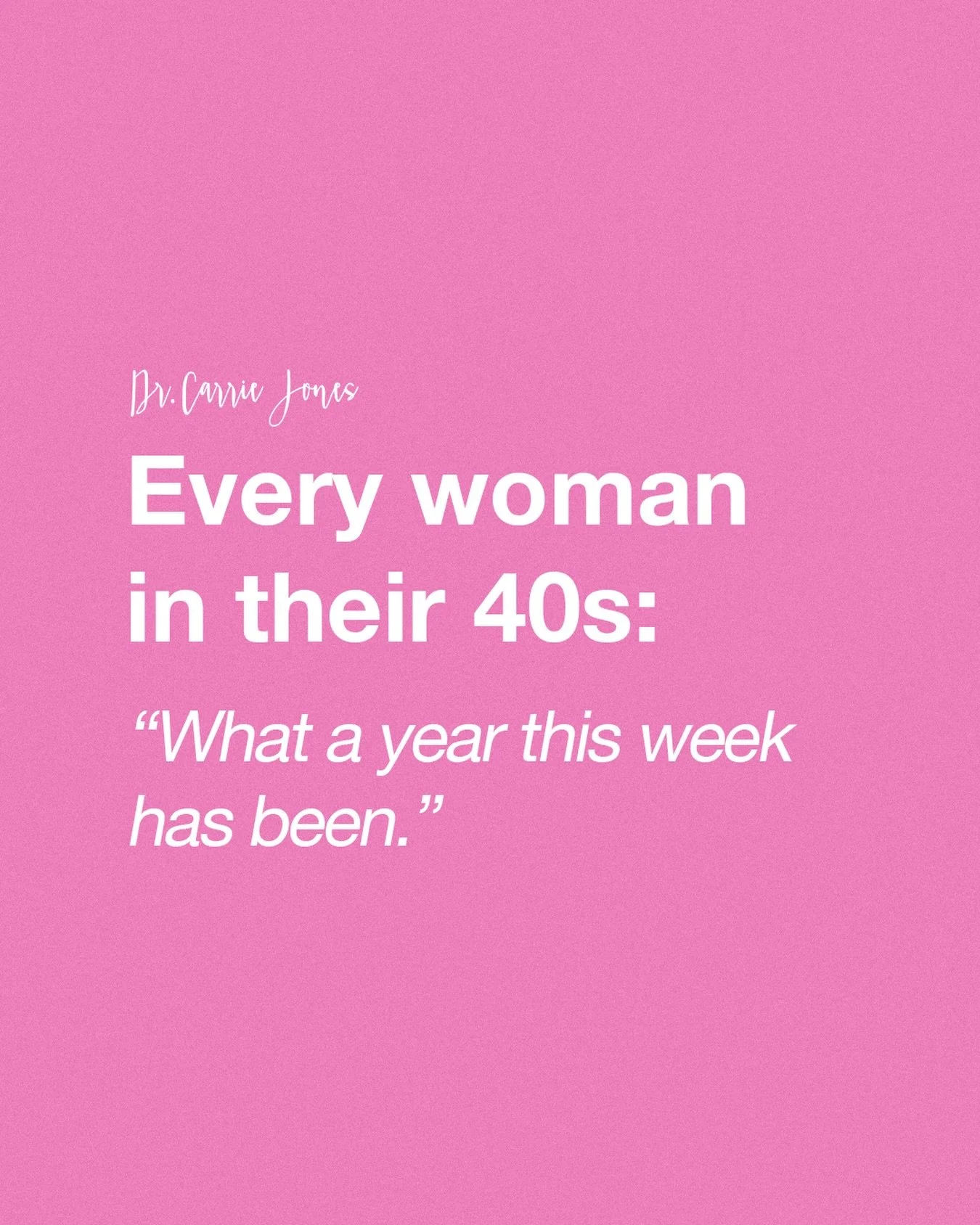 Every woman in her 40s has said this. 🥴Can you relate?😂😂

Here is why that feeling is so common and so misunderstood 👇

In your 40s, your hormones are no longer predictable. Estrogen and progesterone fluctuate week to week, sometimes day to day. 