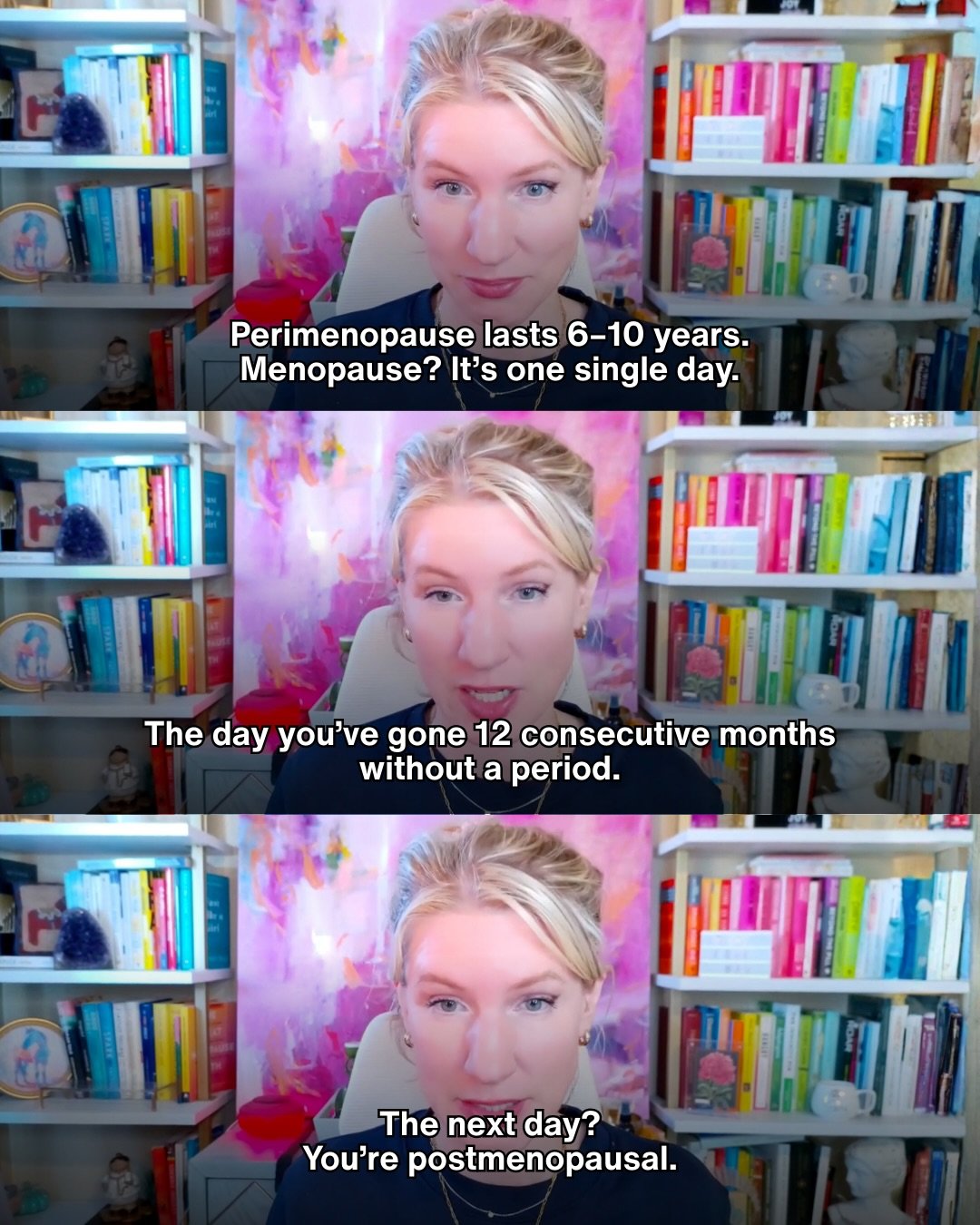 Perimenopause feels like it lasts forever&hellip;And honestly? When you&rsquo;re not sleeping, snapping at everyone, and wondering why your period is playing hide and seek, it kind of does. 🙃

But here&rsquo;s what we actually know.
Perimenopause ty