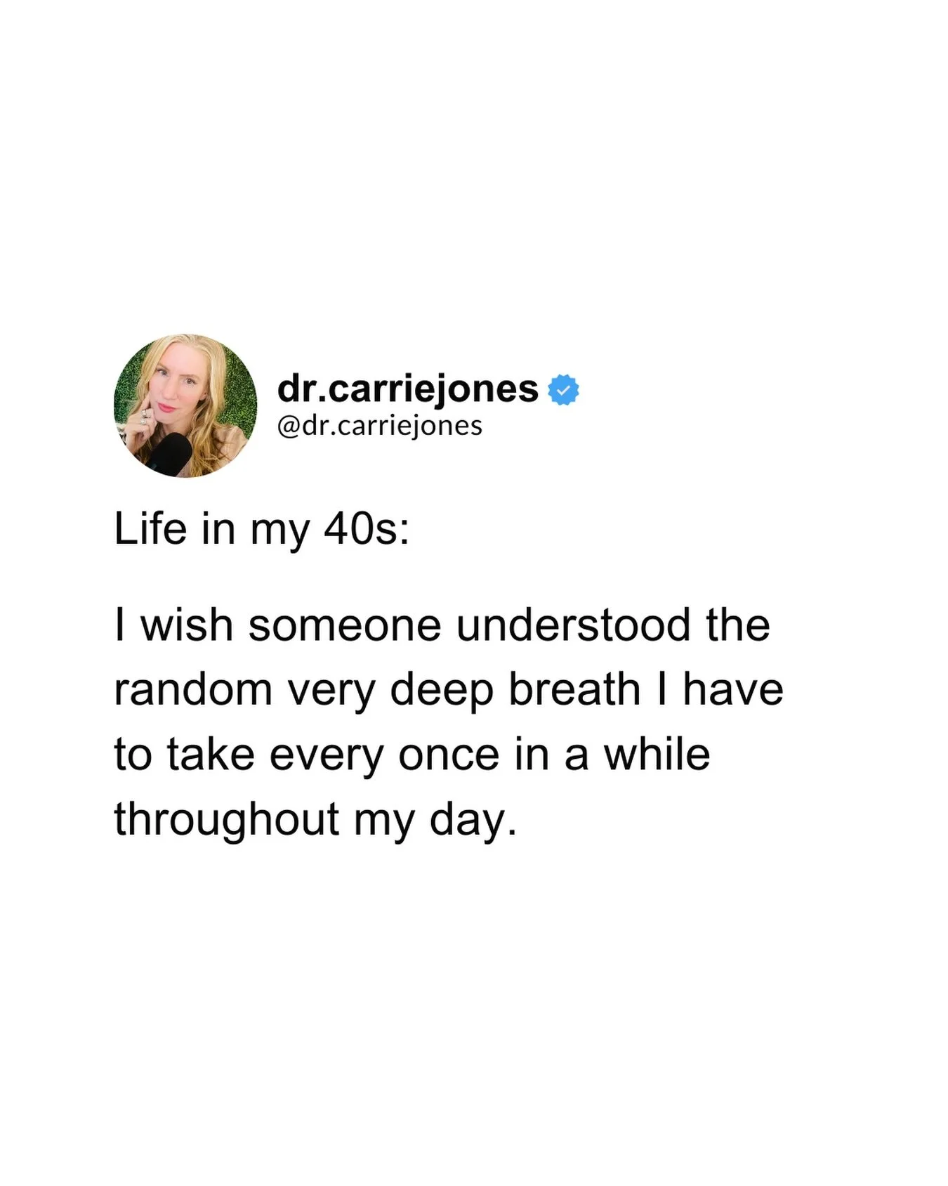 That random, very deep breath you take in your 40s?
Yeah. That&rsquo;s not drama. That&rsquo;s regulation. 😮&zwj;💨🧘&zwj;♀️
It also helps you not pop off on someone.

During perimenopause, estrogen and progesterone fluctuations affect the nervous s