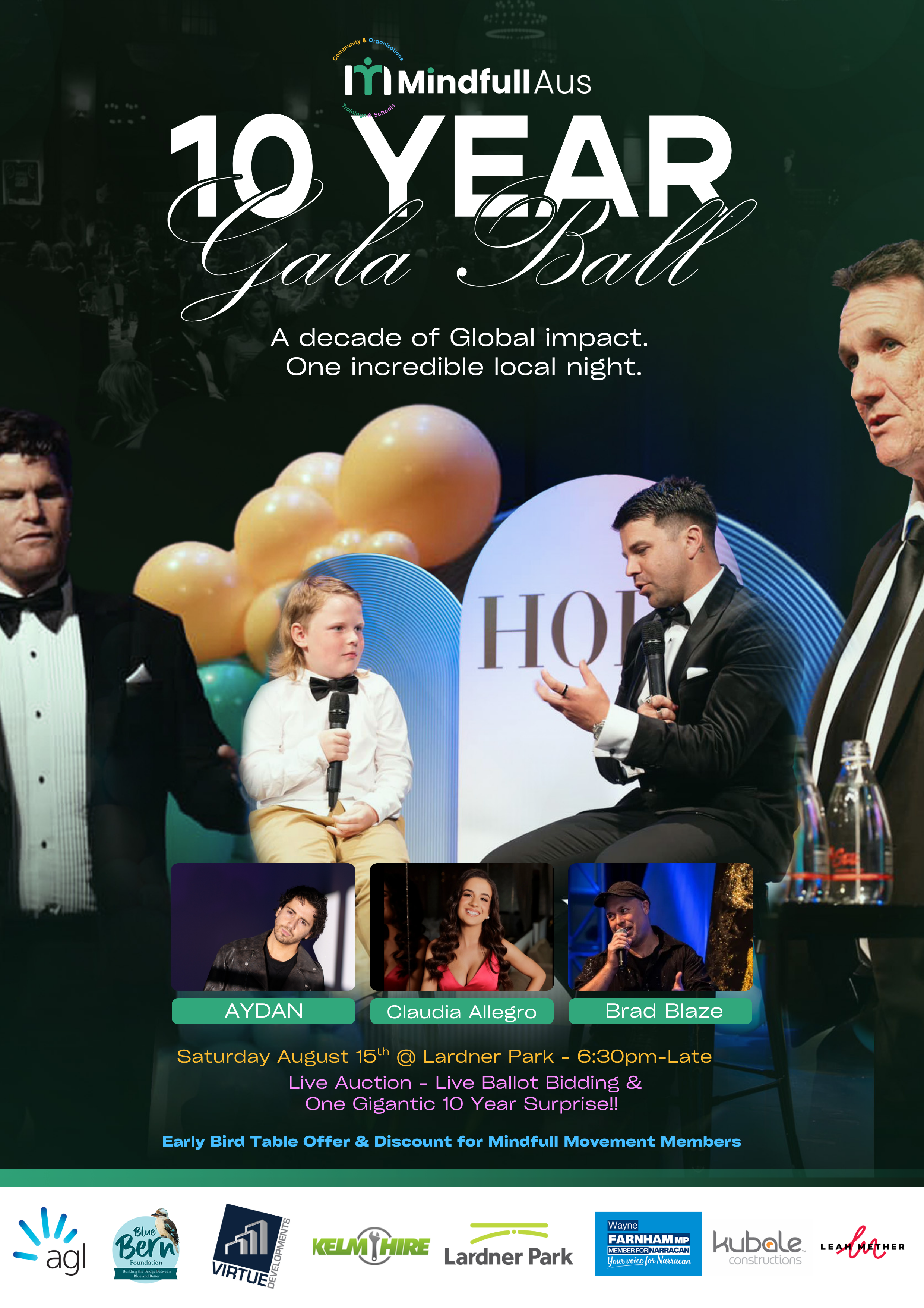 10 Year Anniversary Charity Gala Ball Ticket