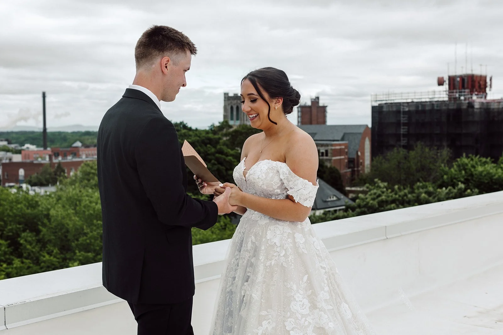 Beautiful backdrop for private vows!