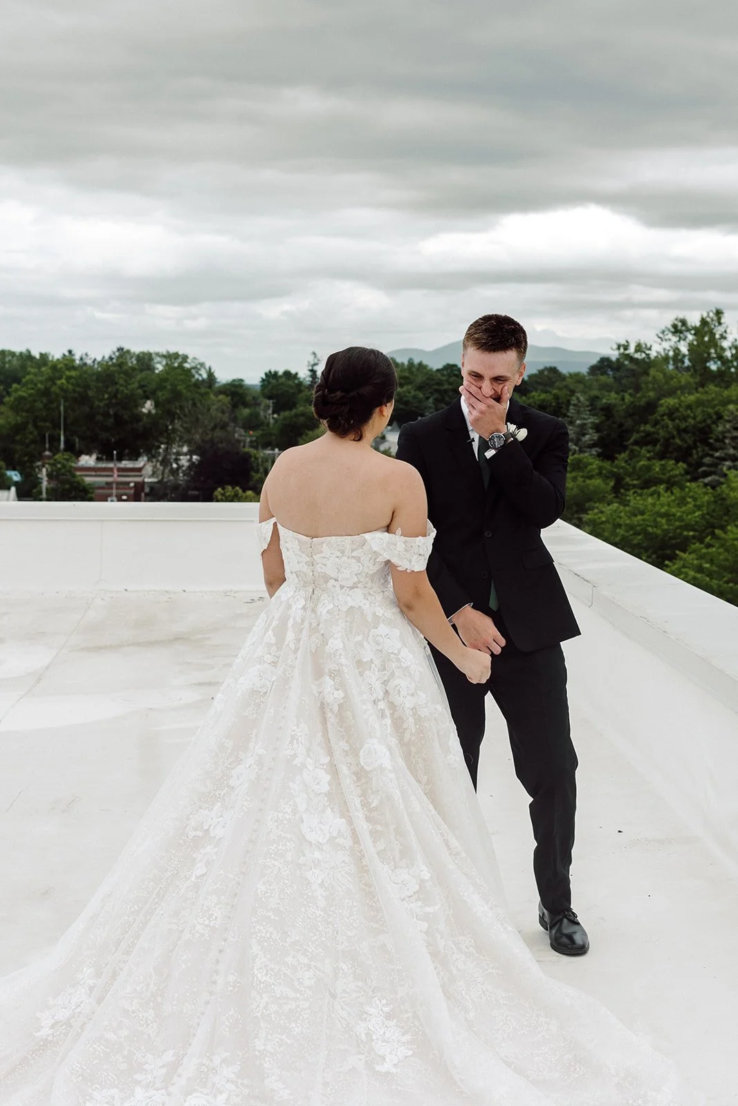 I'm not crying - you're crying!! 
First look....on the roof!!!