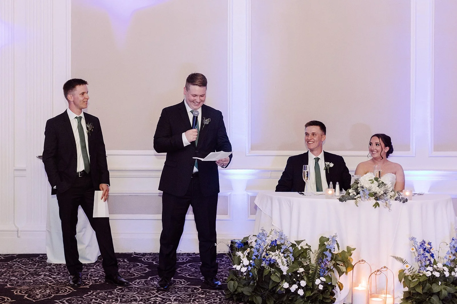 We can help repurpose your bouquets and/or ceremony florals for reception decor! 