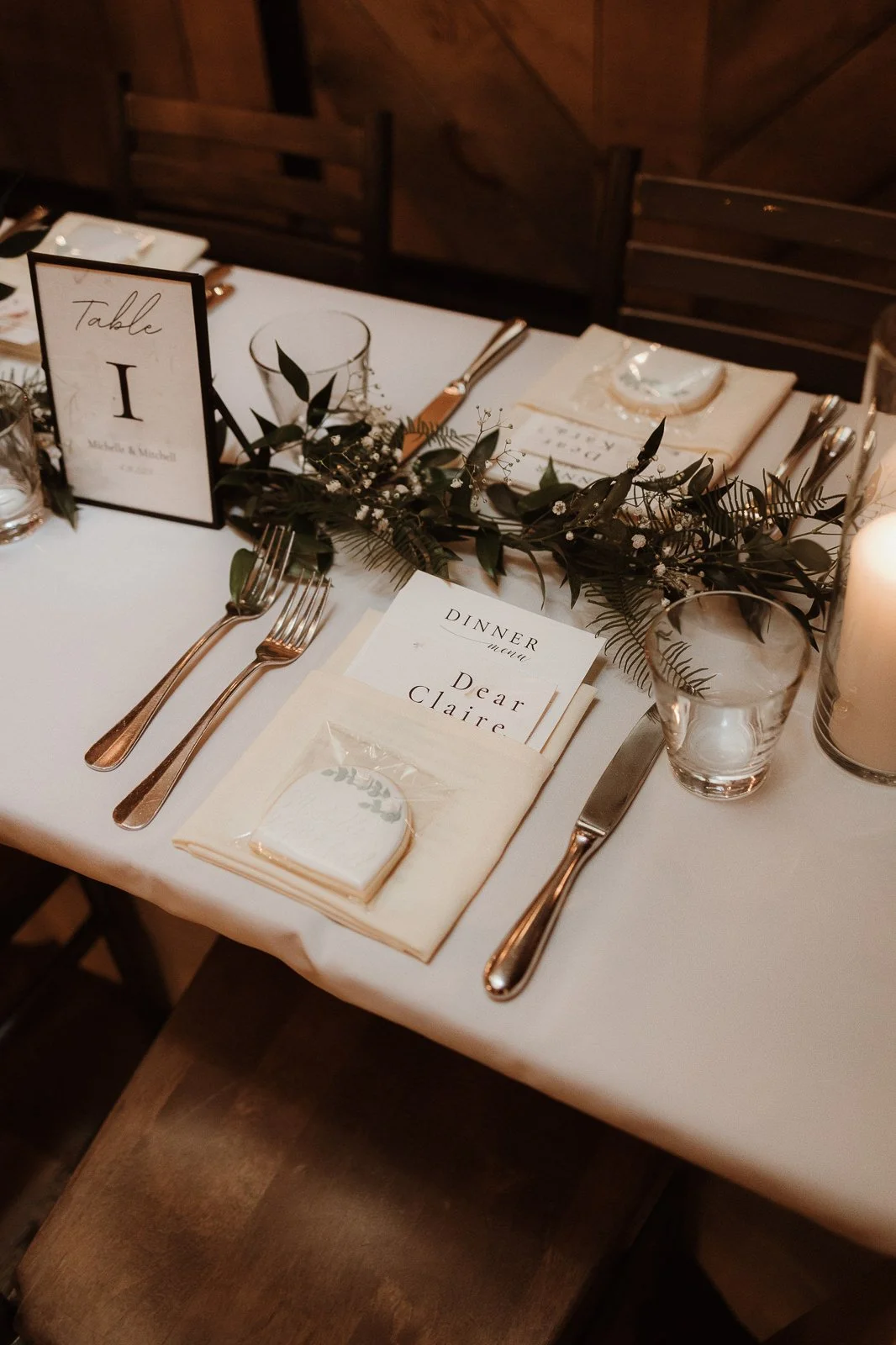 How sweet - the couple wrote personal notes to each guest!