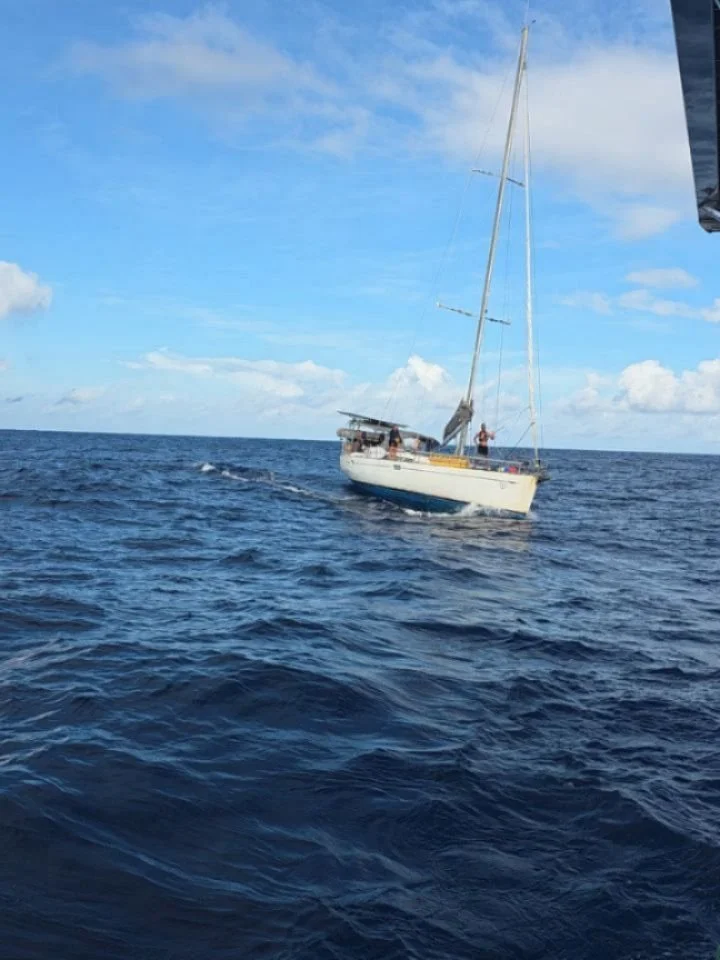 Day two of passage - 

The second day is here and the wind and seastate have definitely picked up a little but still manageable. 

Today we prepared to drop fuel to a boat in distress. They were roughly 300 miles past the Gal&aacute;pagos when their 
