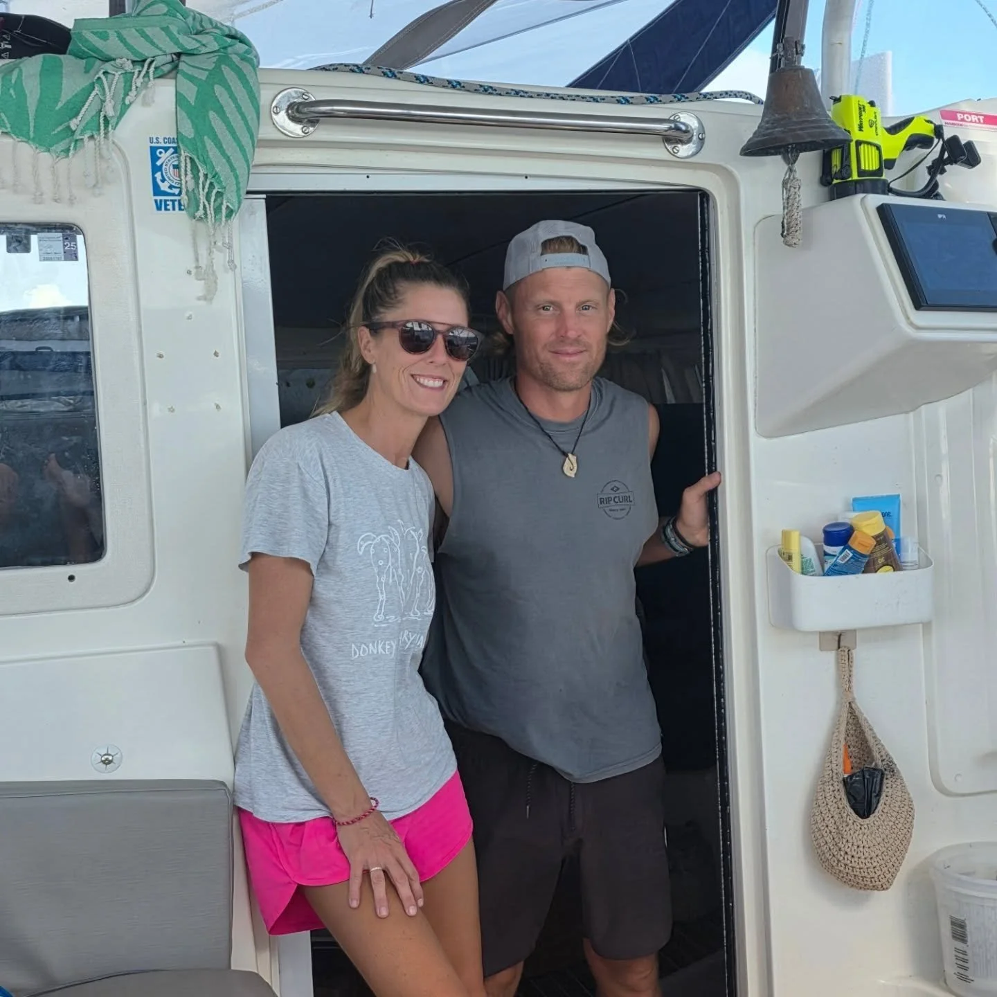 Day 5 ○ Gal&aacute;pagos -> French Polynesia 

Still making our way south, holding an average of 7+ knots in about 14 knots of wind.

We&rsquo;ve got one reef in the main and the genoa out, looking pretty dialed, but the sea state has sucked 🤢. C