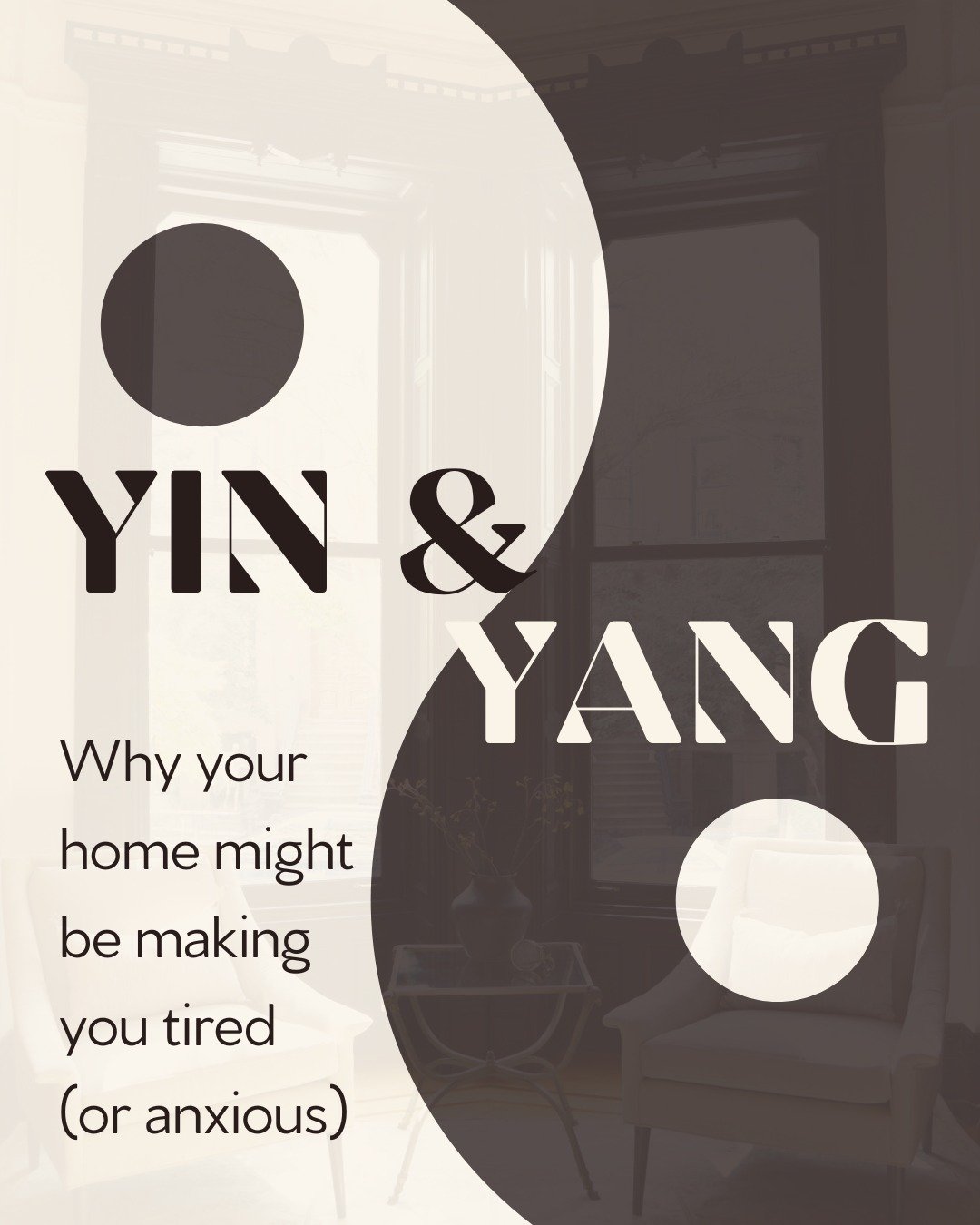 Ever walk into a room and instantly feel tired&hellip;or kind of on edge?
⁣
It might not be the mess. Or the layout.
⁣
It could be the energy.
⁣
Yin and yang is more than just a symbol-it&rsquo;s a foundational concept in Feng Shui that helps explain