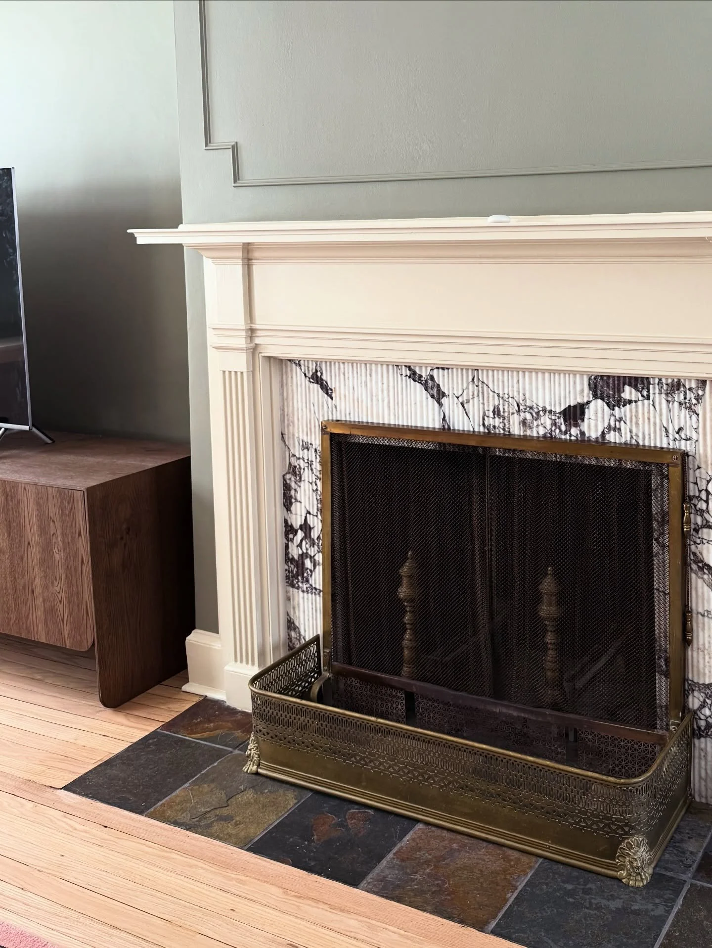 A moment for this beautiful fireplace transformation. This project in Irvington is ready for the finishing touches and I can&rsquo;t wait for it all to come together!