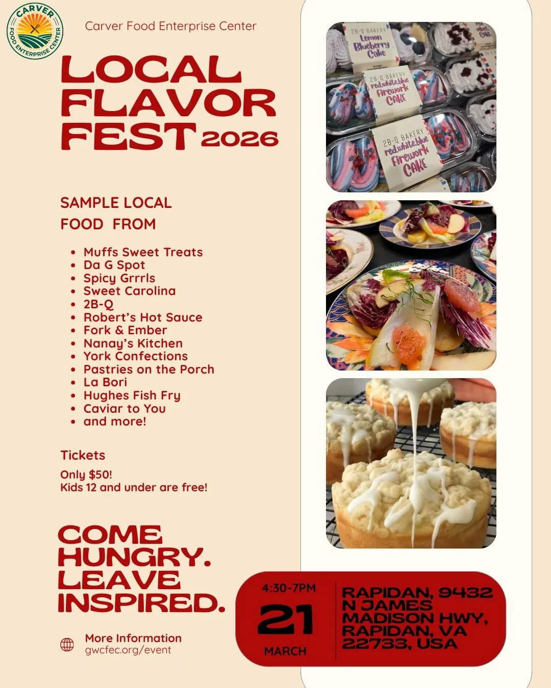 Carver Kitchen Local Flavor Fest