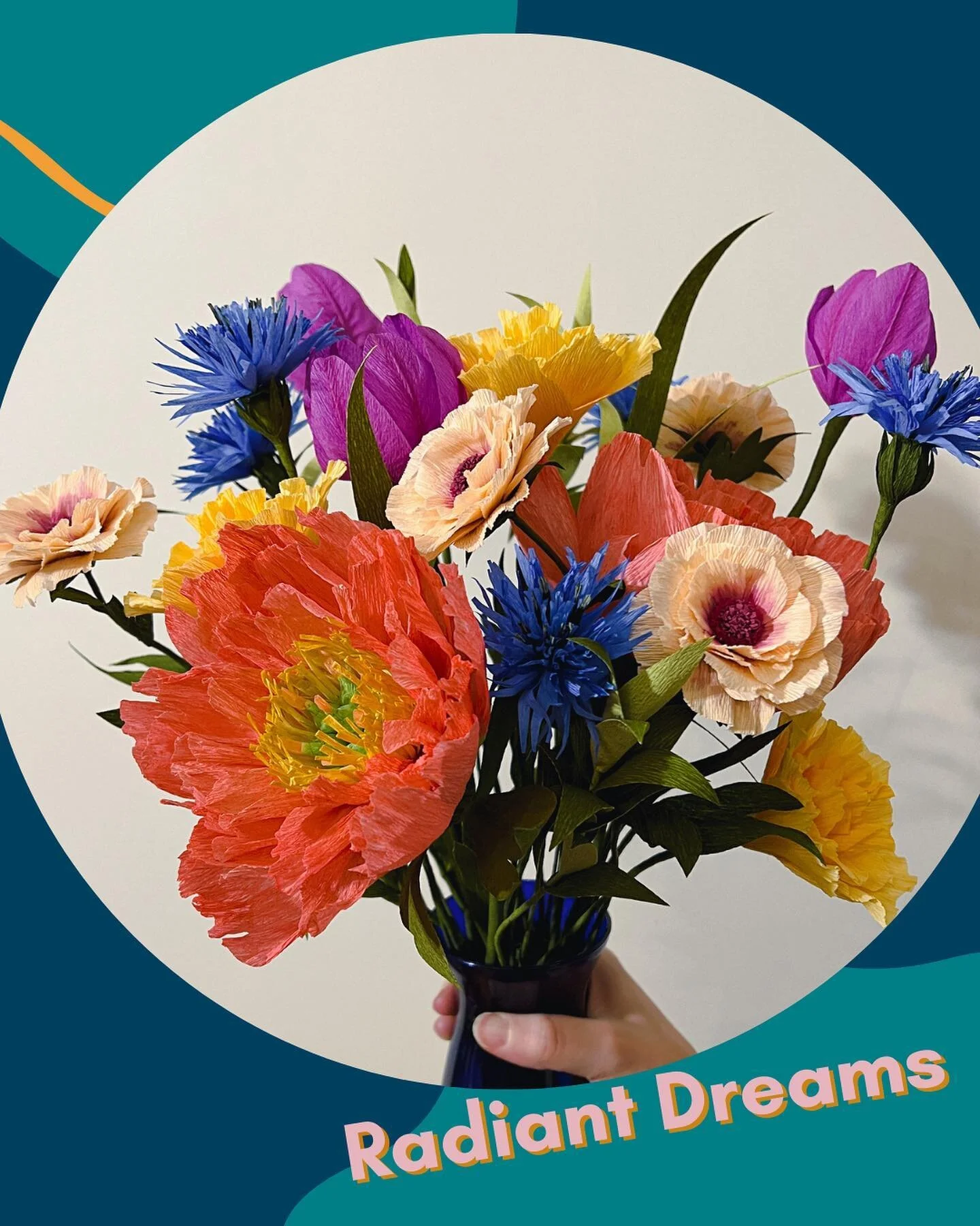 The final arrangement in our Spring lineup: Radiant Dreams! Our full array of blooms and greenery come alive in this bright and playful large arrangement. 

Spring Collection is available for pre-order April 1!! 

#paperflowers #paperblooms #paperpla