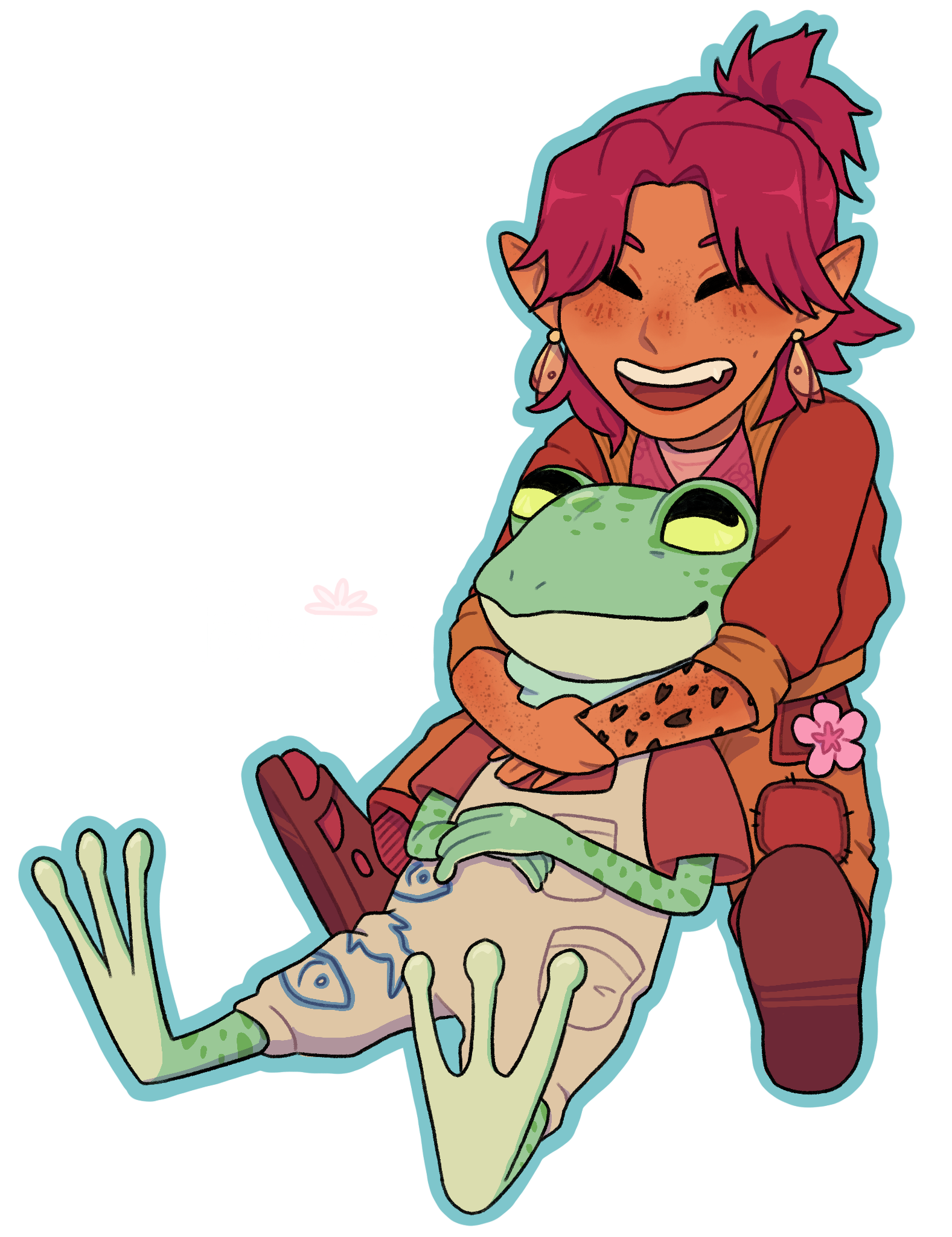 2025 Plum and frog made for wizardjey (tumblr/instagram)
