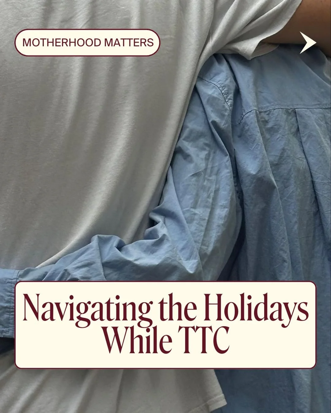🎄Trying to conceive during the holidays can feel like a lot.

Joy, grief, hope, exhaustion, all at once.

Swipe for gentle ways to protect your peace this season.

And if your heart is feeling heavy, Leah, our Perinatal Psychologist, is here with co