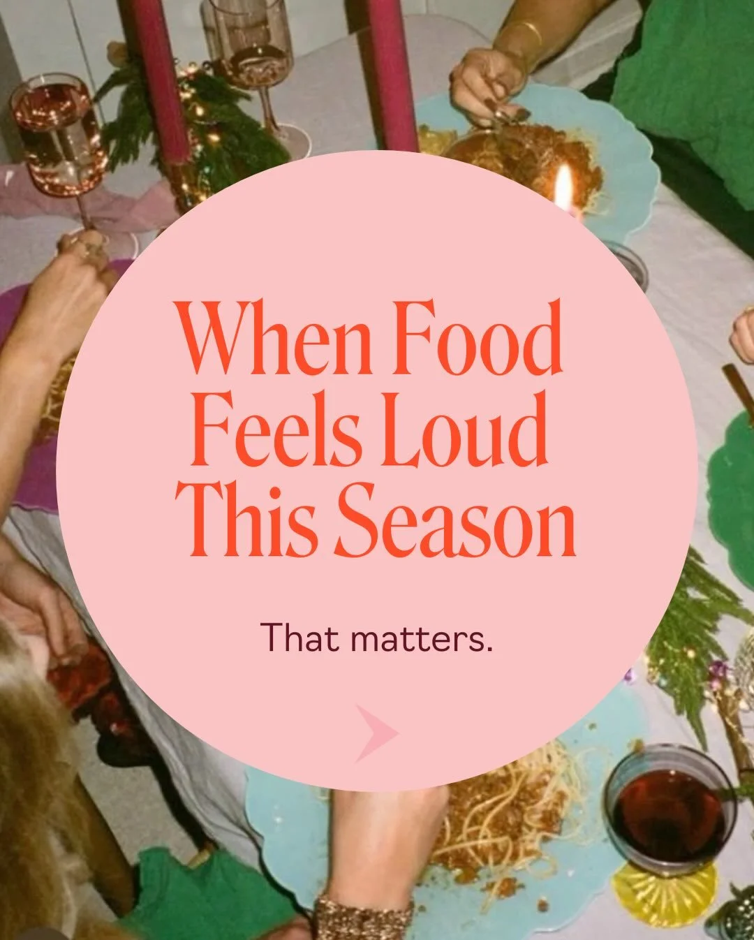 When food feels louder this season, that matters.

The holidays often bring stress, disruption and expectations. All things that can intensify eating disorder thoughts and urges. 

Feeling worse during this time doesn&rsquo;t mean recovery isn&rsquo;