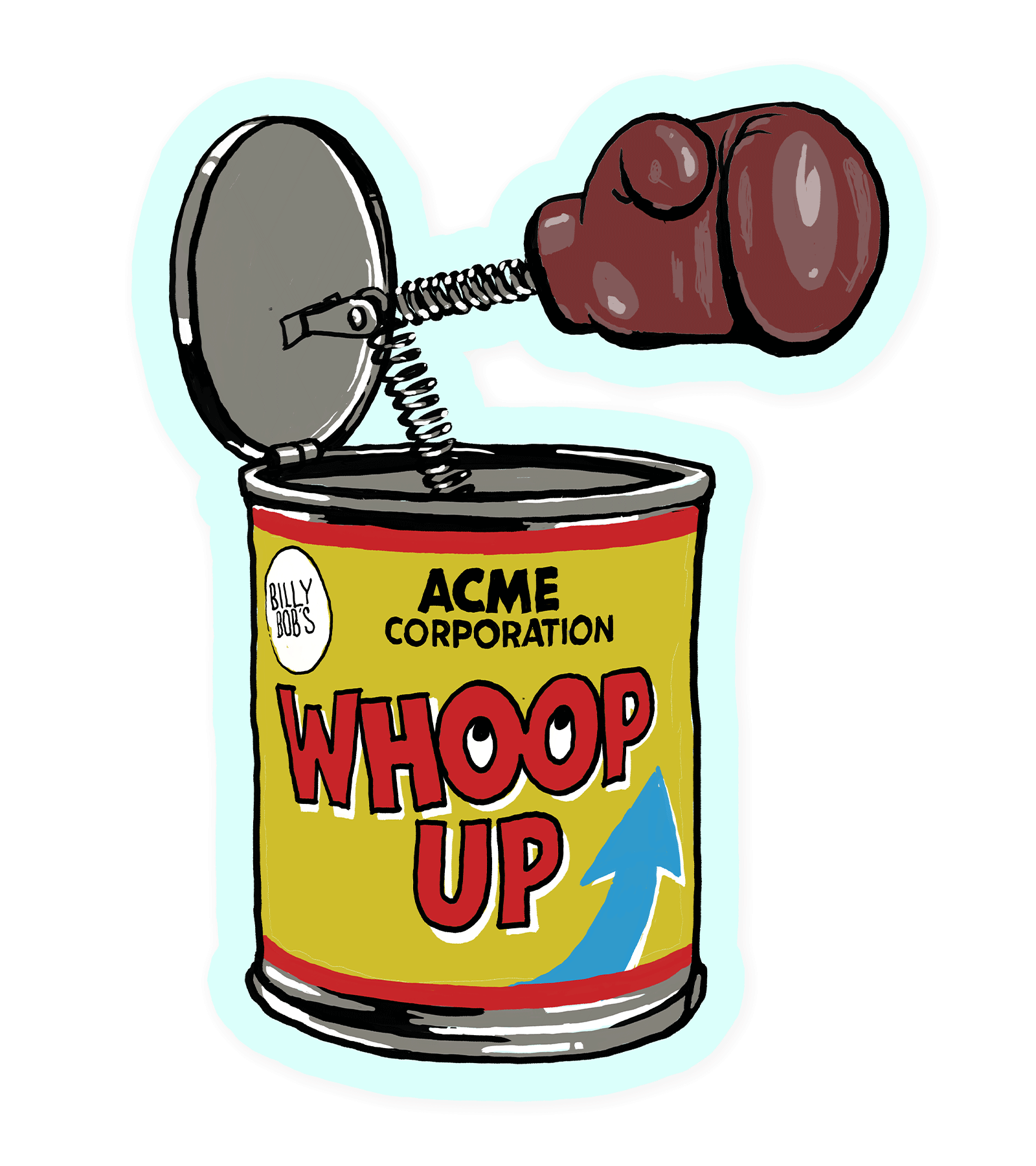 Conceptual sticker illustration inspired by  Billy Bob Thornton's  T-Mobile Commercial -  2025  