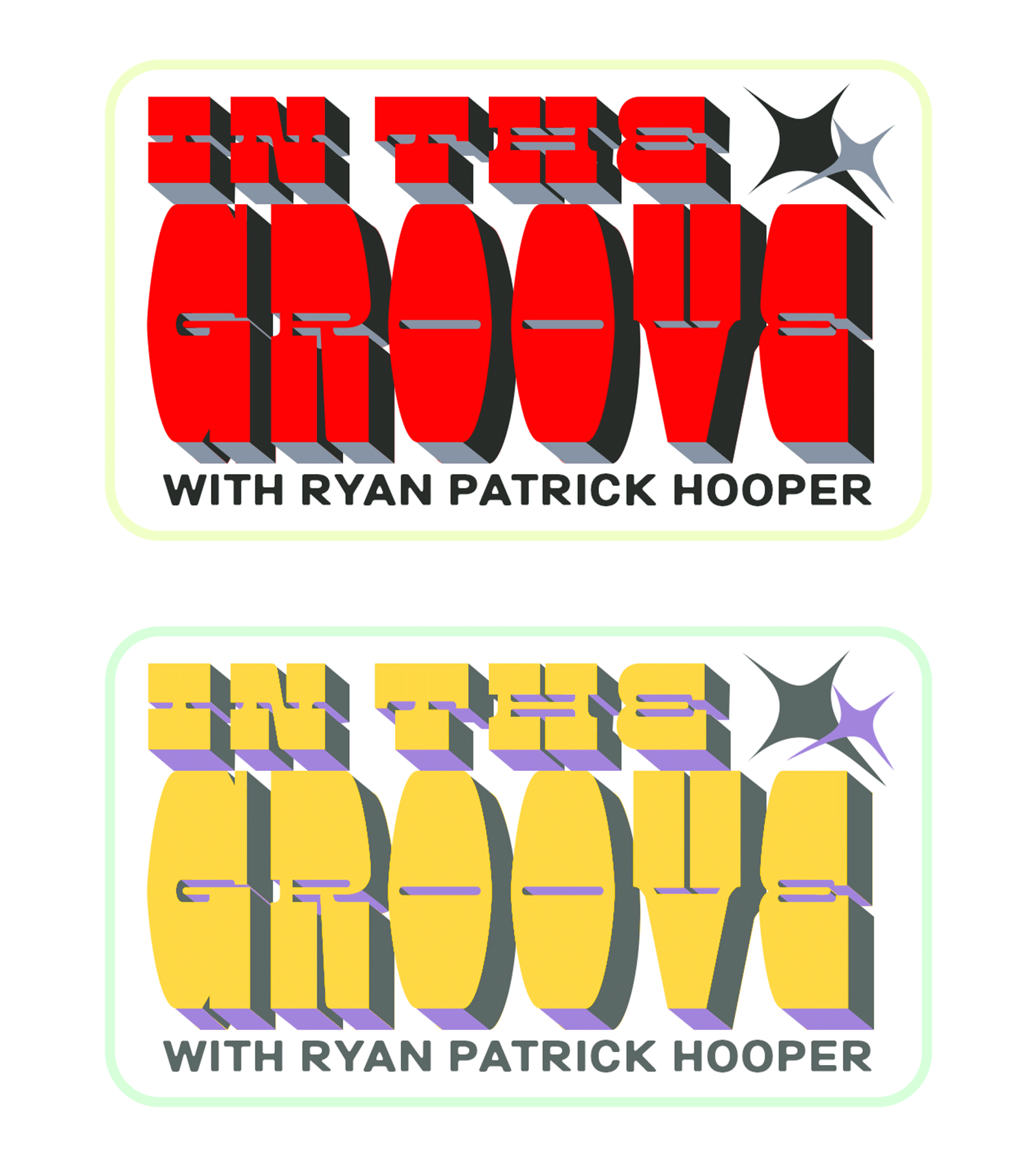 Text based design for  In the Groove with Ryan Patrick Hooper  on 101.9 FM WDET -
 2024  