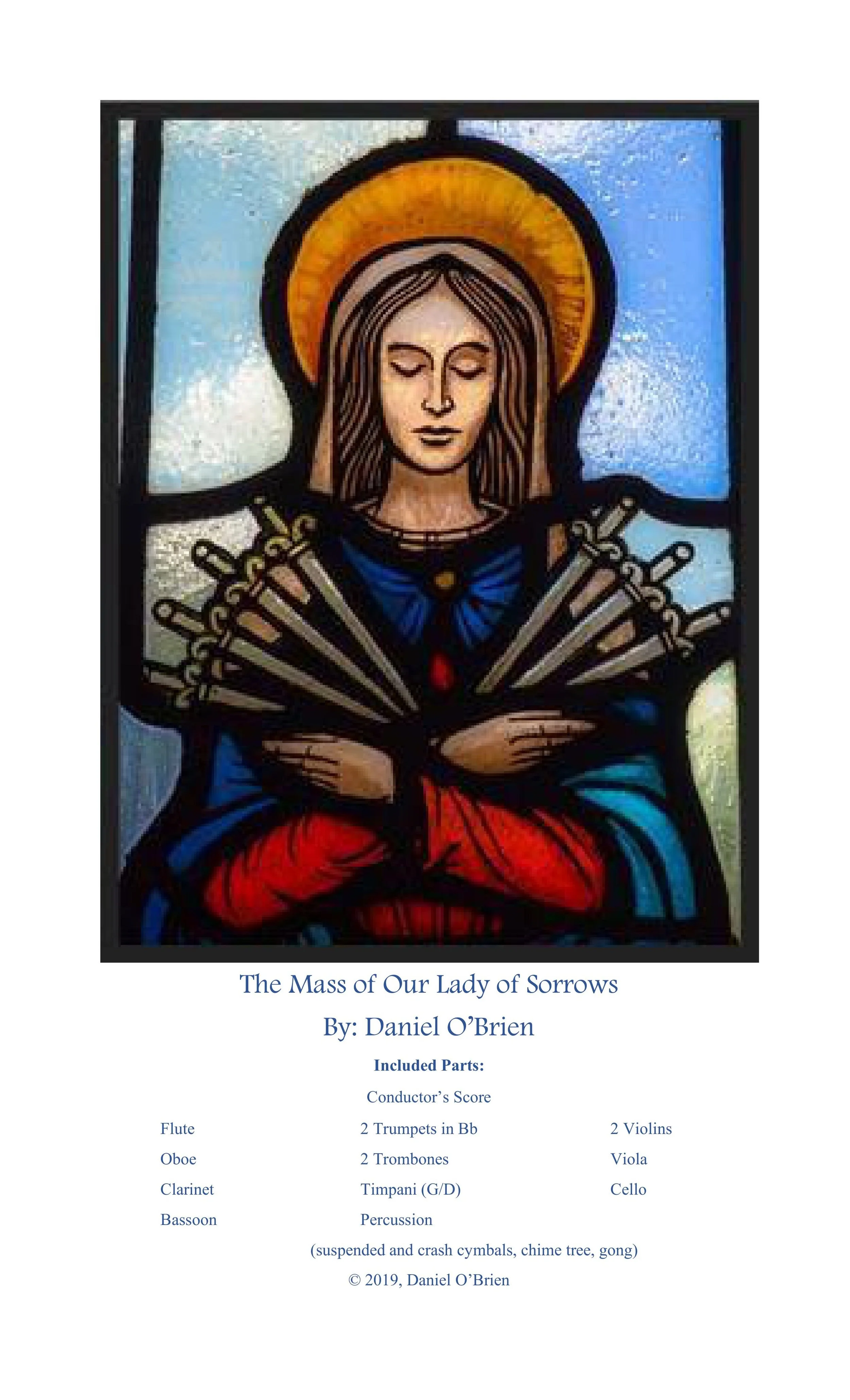 Mass of Our Lady of Sorrows Conductor's Score and Instrumental Parts
