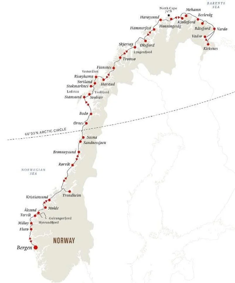 Join Wayne for the trip of a lifetime to the tip of Norway crossing to to the Artic Circle. Depart 01 March 2026 for more information email wayne@travelwithhamilton.com