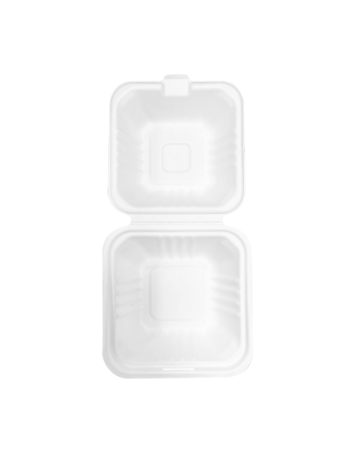 Biodegradable small bagasse clamshell — VIVCO