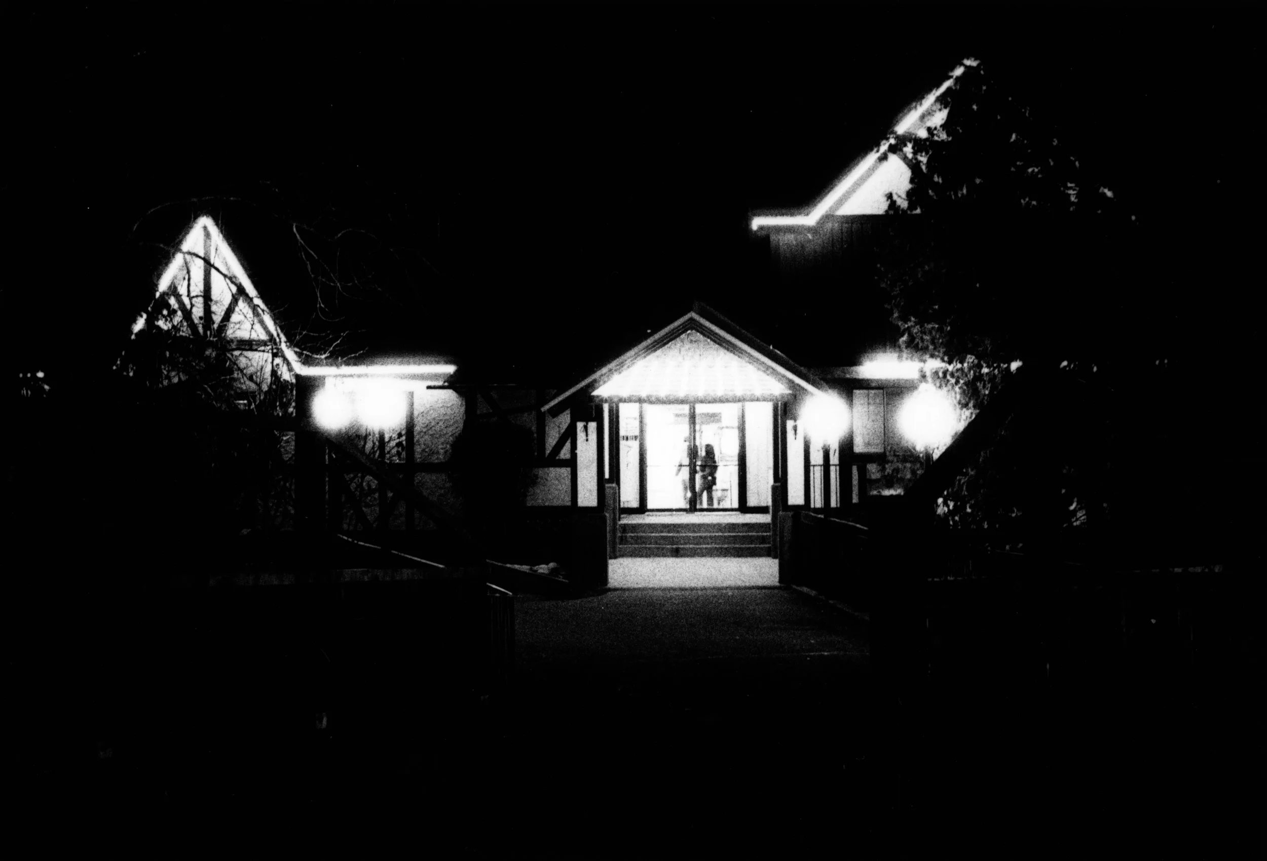  Scandia at Night  Shot on Ilford HP5+   5x7 Silver Gelatine Print 