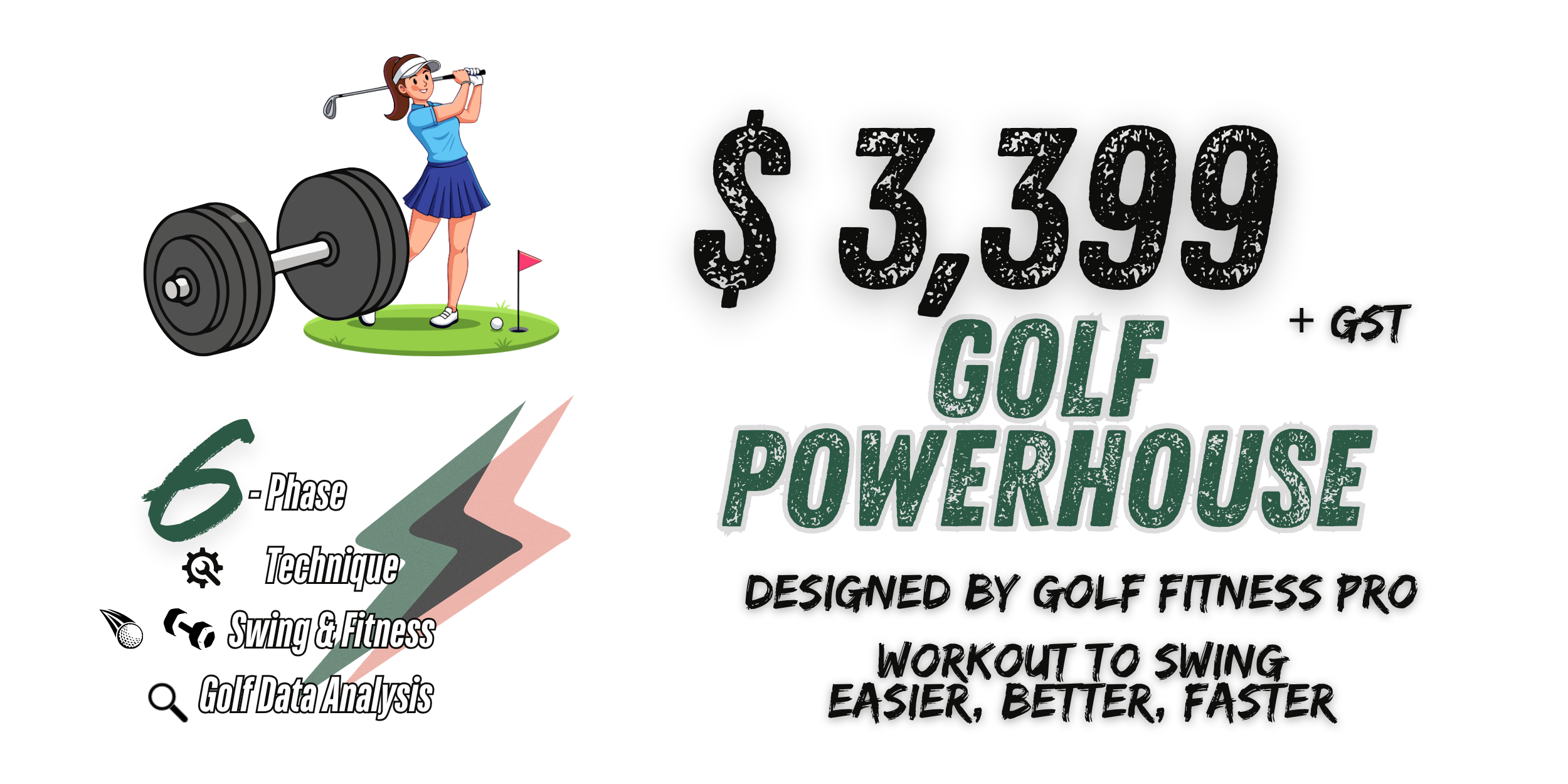 A fitness and golf lessons pack to power up your game.