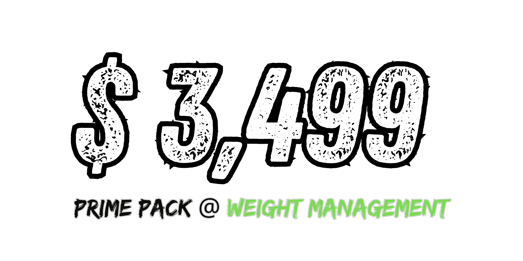 Price of personal session pack focus on managing body weight.