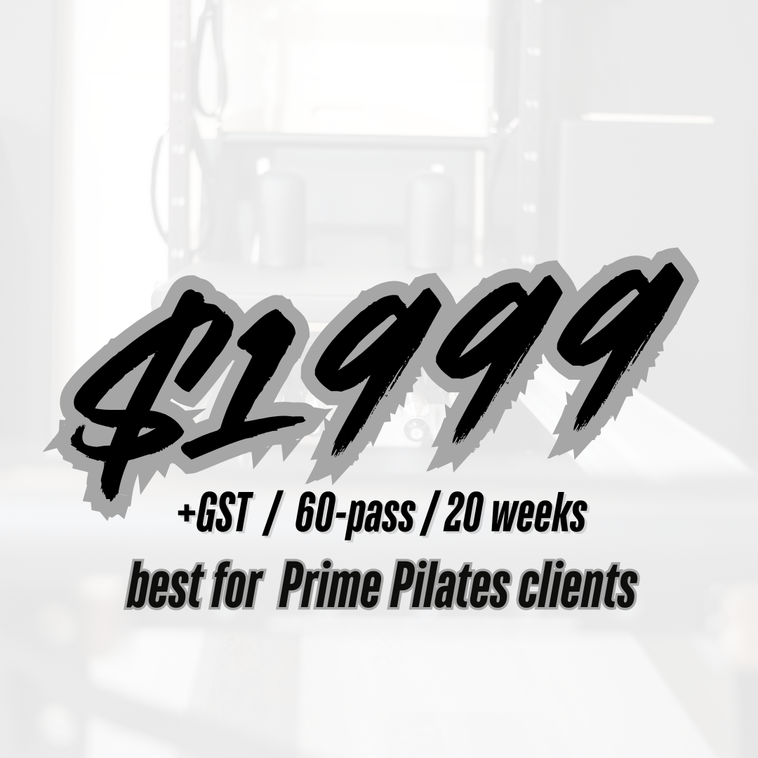 Pilates lessons by supervision in Edmonton. Prime Passes