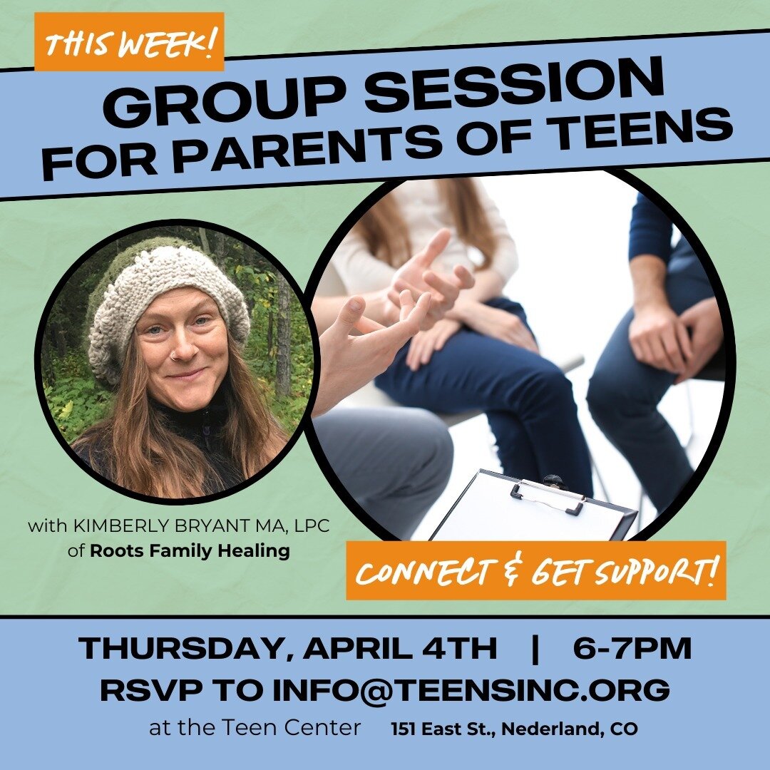 Join us for a free group session with Kimberly Bryant of Roots Family Healing this Thursday (4/4)!

We're going to be sharing information, techniques, and resources with one another.

You can learn more about Kimberly Bryant, who is a Therapeutic Con