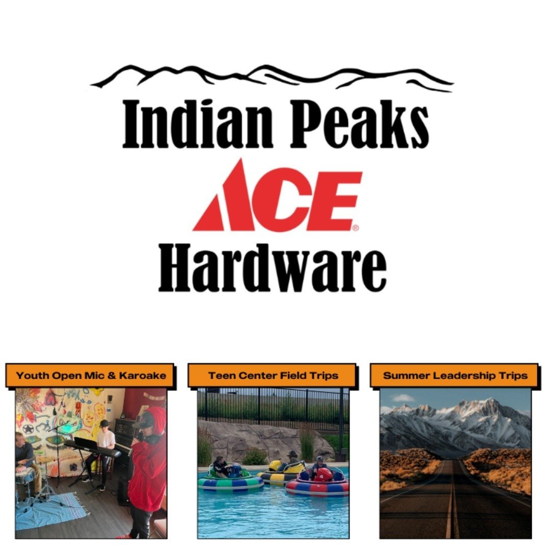 Thank You to @indianpeaksace for making us their Charity of The Month for May. Swing by and support your local hardware store while also rounding up for local youth!

Youth Open Mic Night and Karaoke is tonight starting at 4:30 at the Teen Center. Br