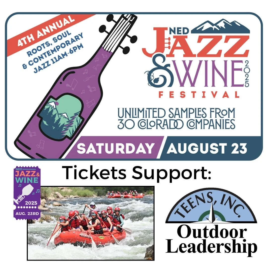 Next Saturday, August 23rd, the @nedjazzwine Festival returns &mdash; and this year, our Outdoor Leadership Program is the chosen beneficiary! 

That means every ticket sold helps us empower local youth through outdoor adventure, skill-building, and 