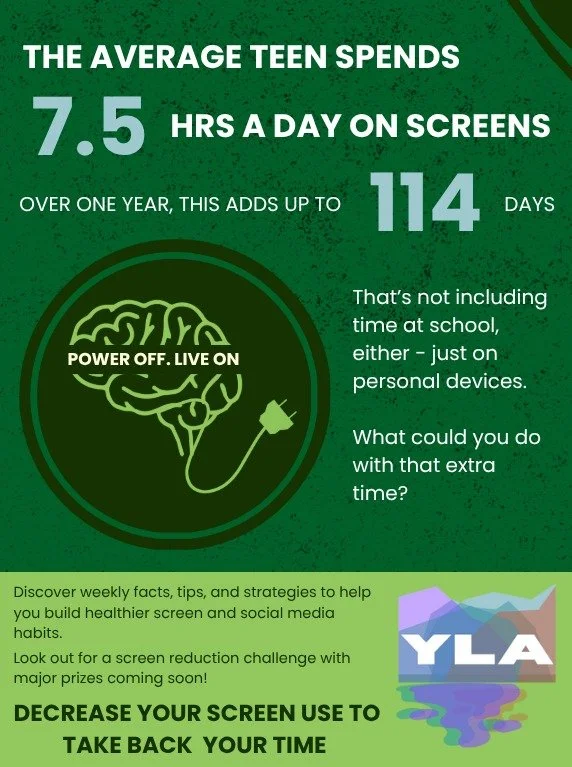 The youth of @nederlandyla are taking on screen time. 

Follow them to get weekly facts, tips, and strategies to help build healthier screen habits. 

They're also developing a screen reduction challenge with prizes to be announced. Stay tuned (but m