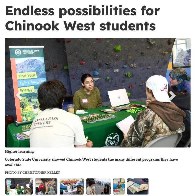 We're happy to see our career opportunities for Chinook West students featured yet again in the @mtn.ear!