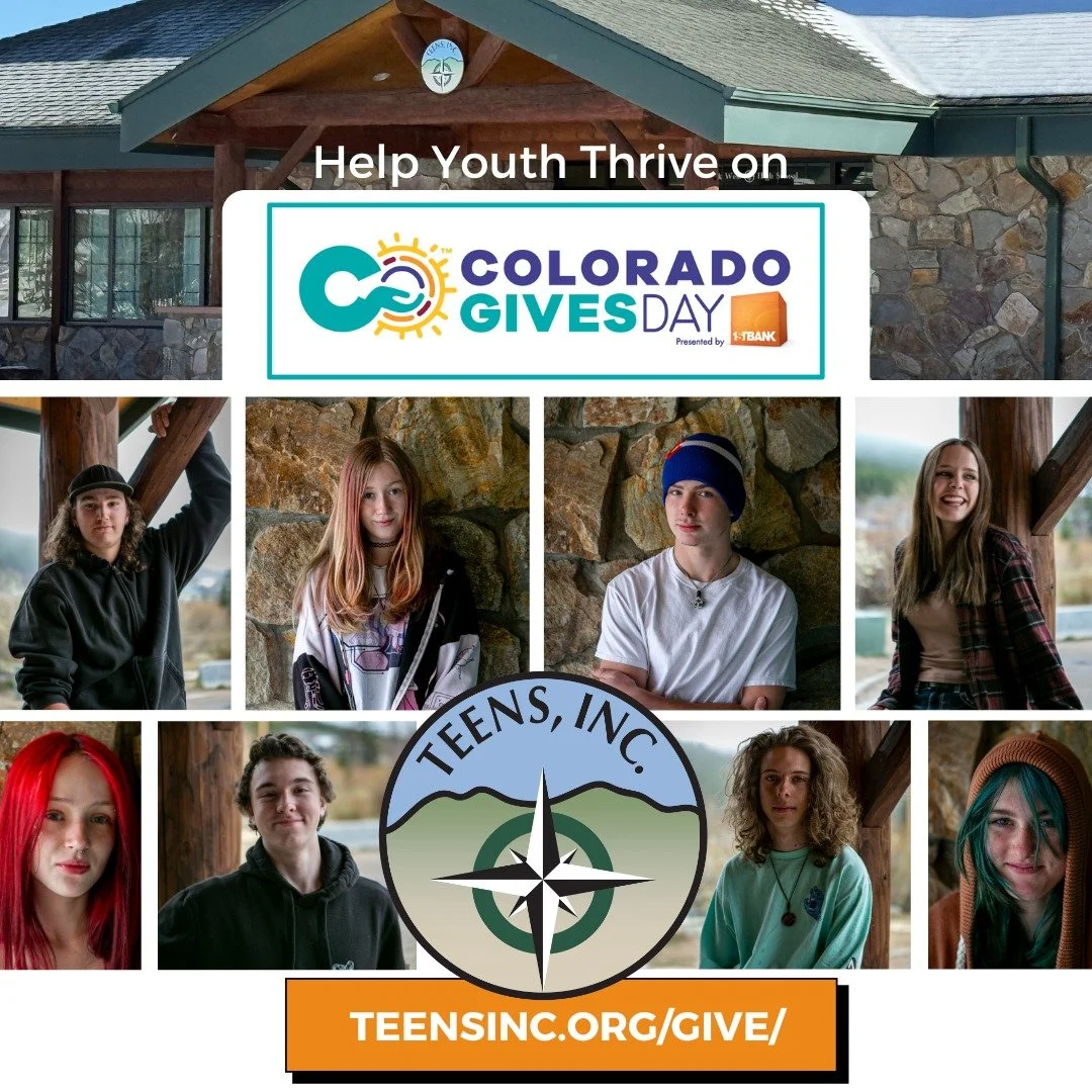 We hope your week is off to a great start. We&rsquo;re reaching out with a quick reminder that Colorado Gives Day is tomorrow, and TEENS, Inc. could truly use your support as we work toward our year-end goals.

Tomorrow is one of the most important f
