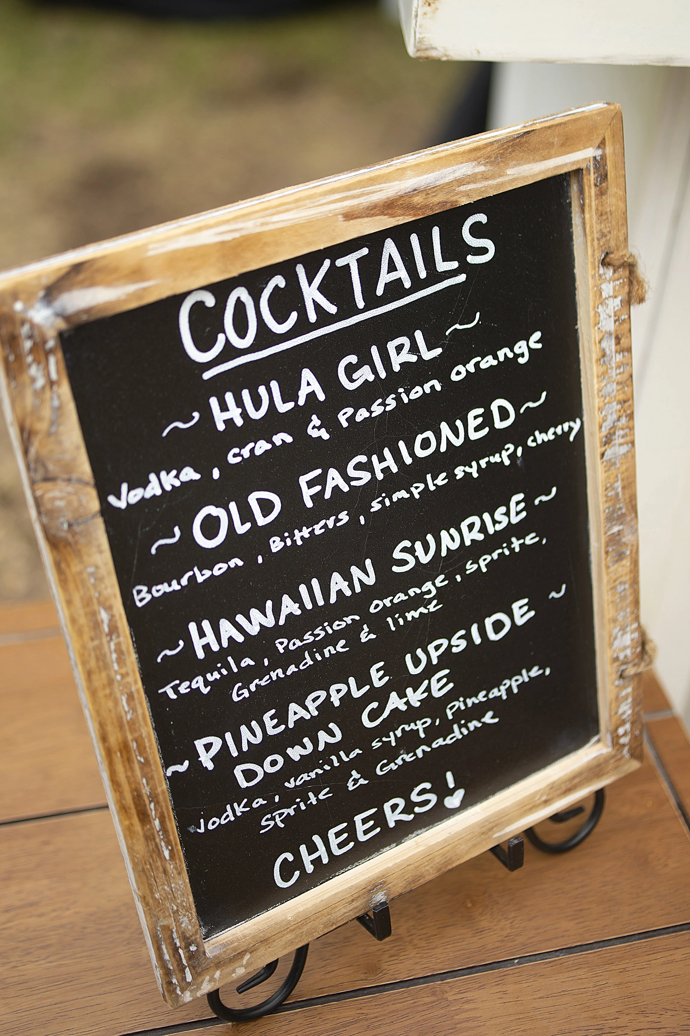 Real Wedding Bar Sign Ideas