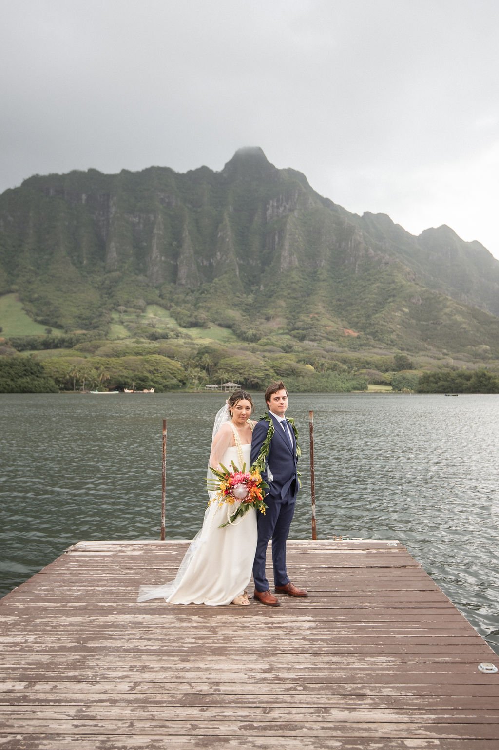Tropical Secret Island Garden Wedding at Kualoa Ranch | Kelsey + Keaton