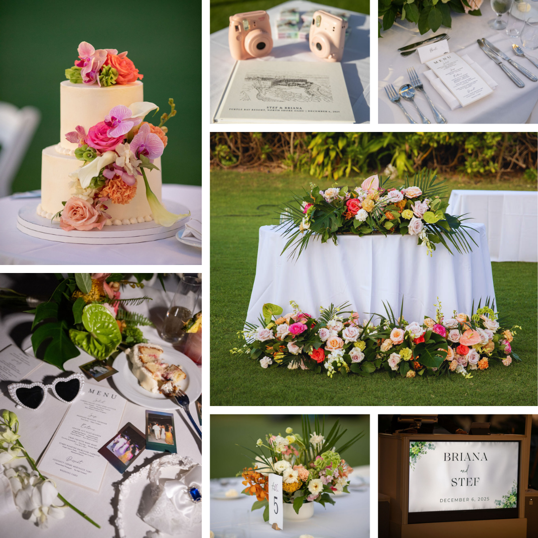 This Couple Nailed This Oceanfront Romance with Modern, Colorful Details