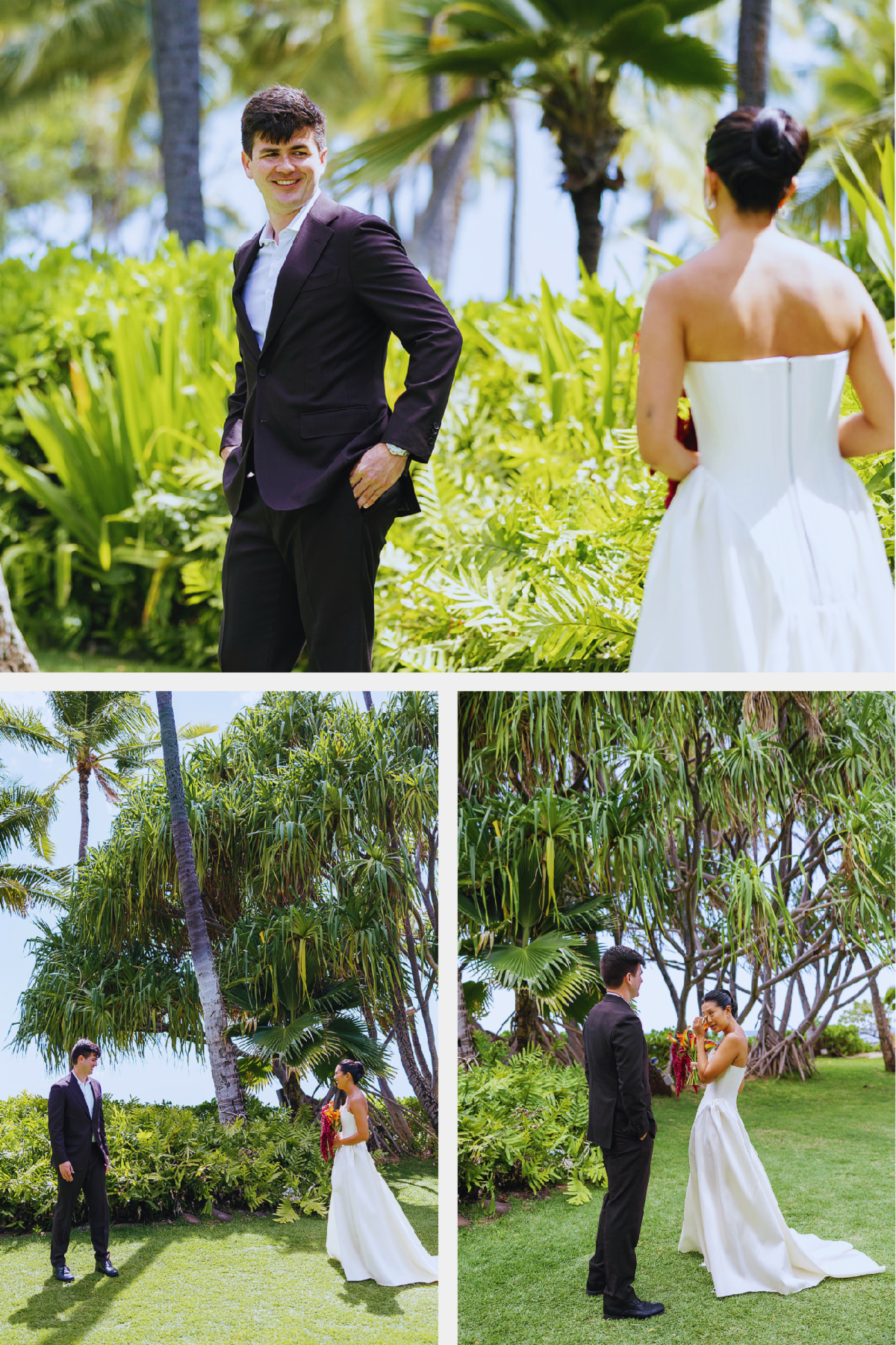 Hawaii Wedding Inspiration with Bold Ceremony Florals and a Relaxed Reception