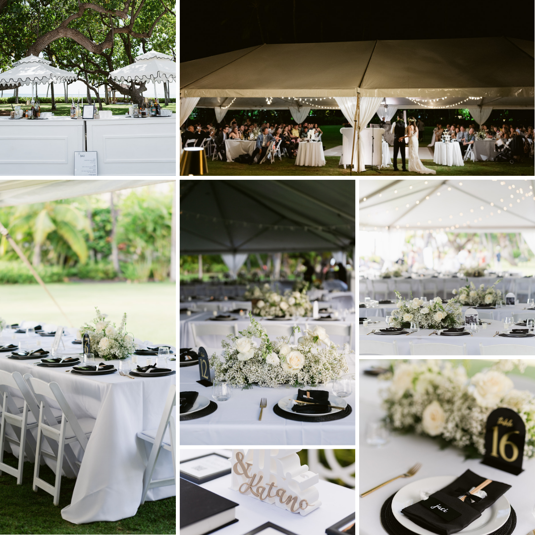 A Classic Hawaii Wedding With White Florals and Ocean Views