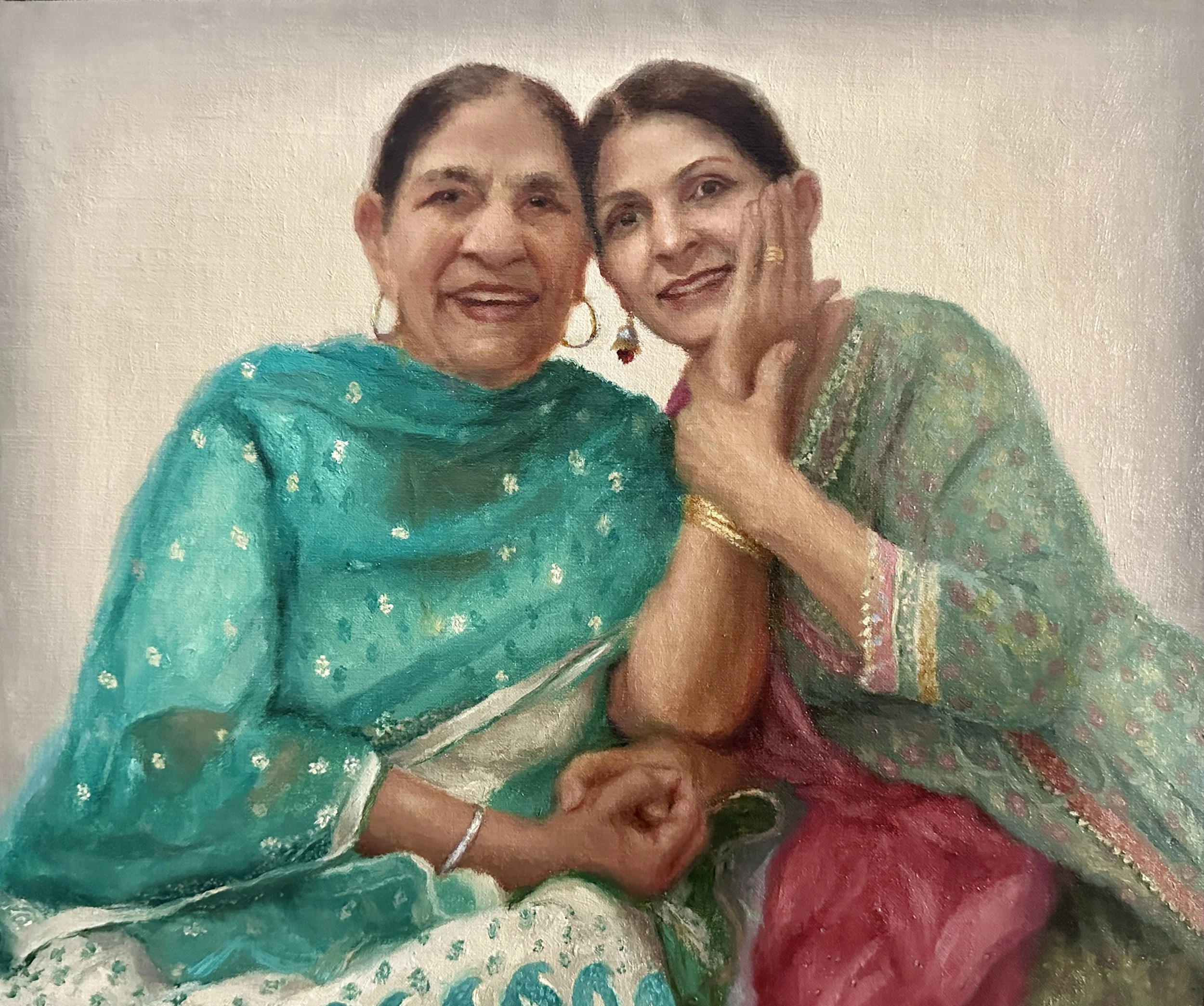Mother Day, Oil on linen | Portrait Commission