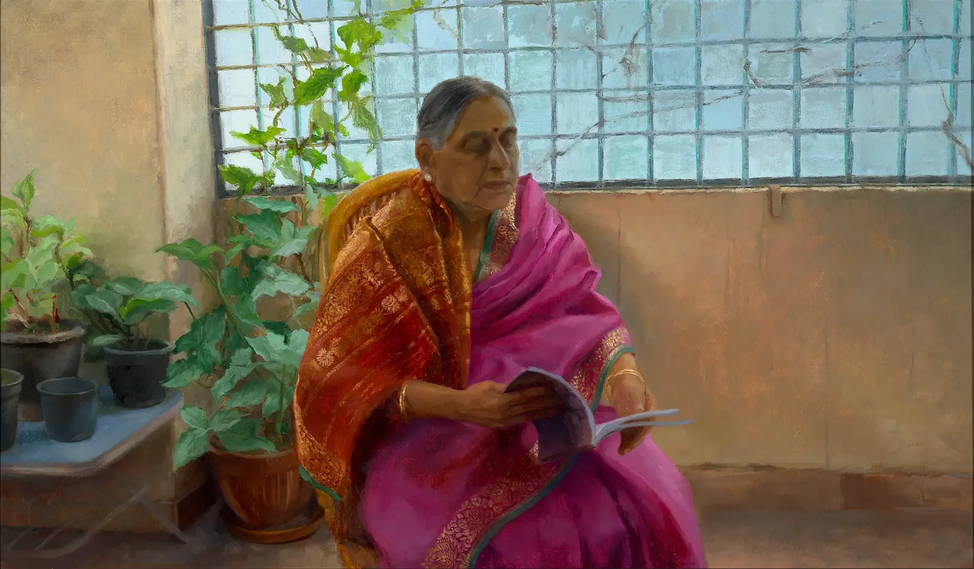 Timeless Threads, Oil on linen 