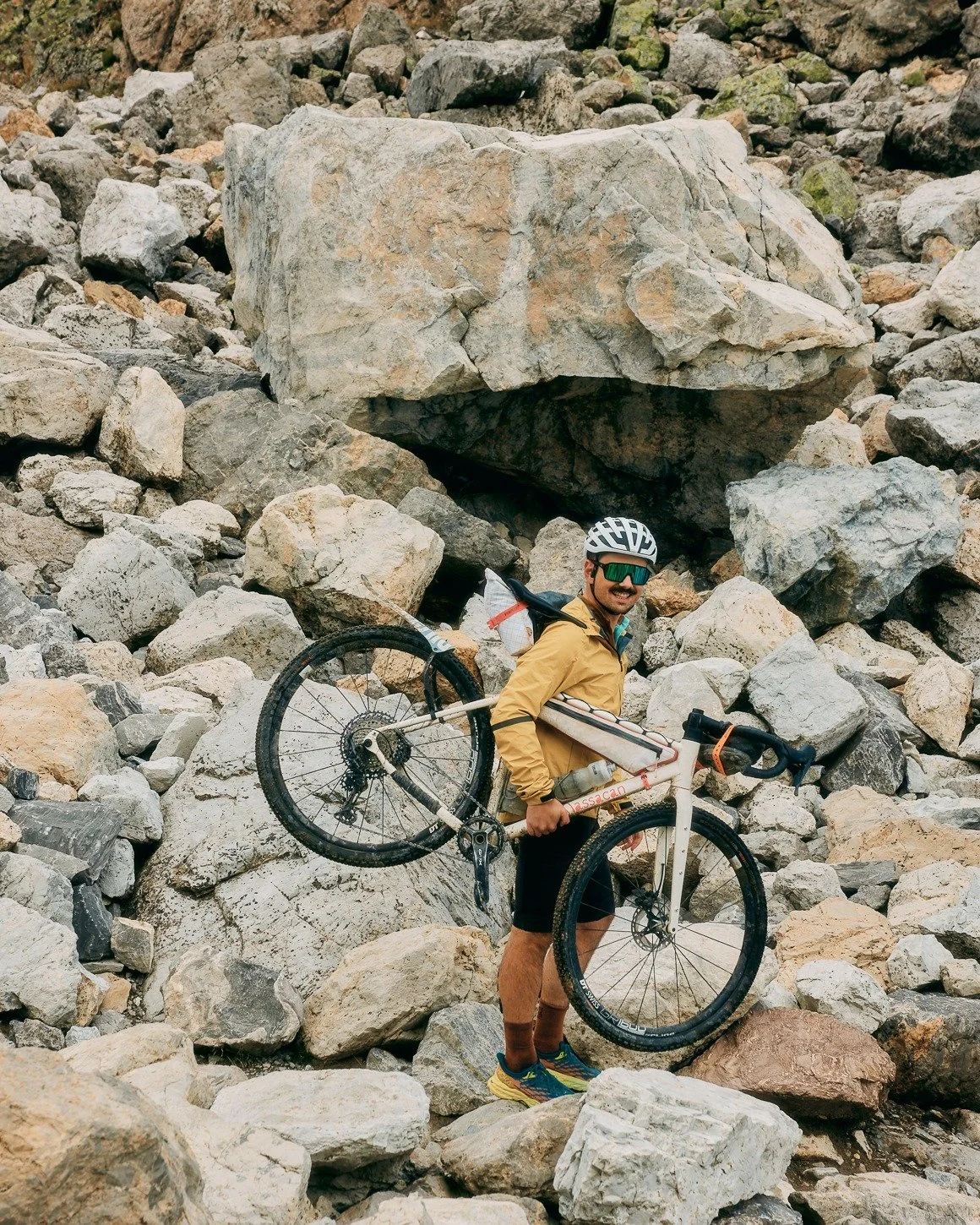 Le Pilgrimage, a journey into the French Alps. Sometimes on gravel, sometimes over rocks, but always with a bike. Under you, beside you, or in your arms. 

Registrations open tomorrow, Saturday, November 22. 19:00 CET | 1:00 PM EST | 5:00 AM AEST (Su